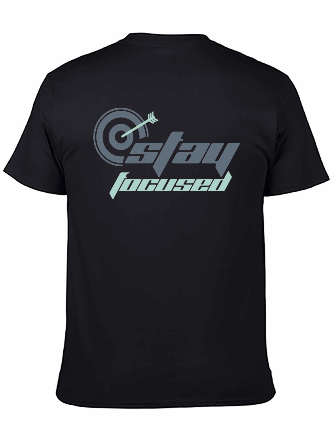 Stay Focused Graphic T-Shirt - Black