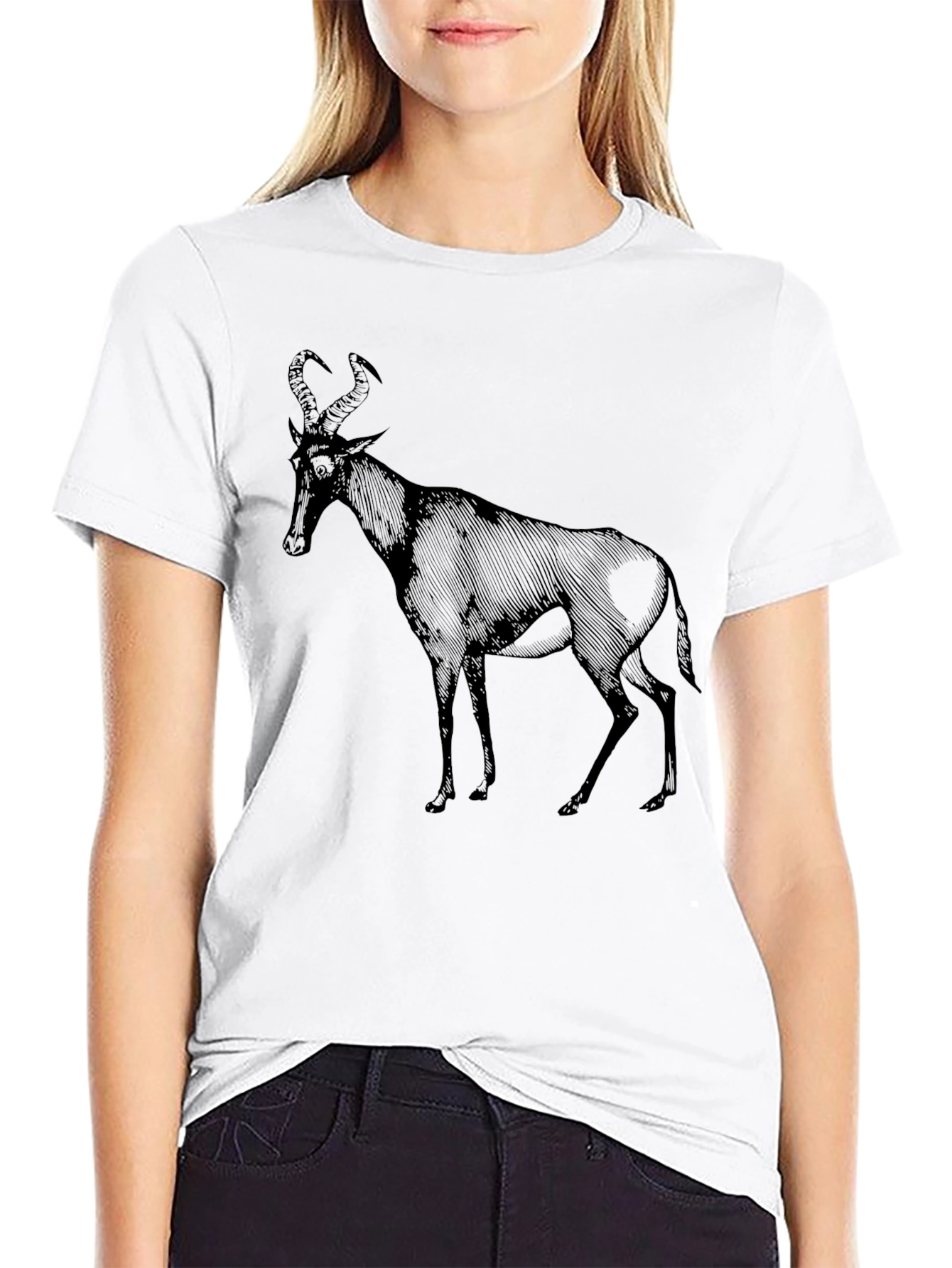 Black Antelope Graphic T-Shirt