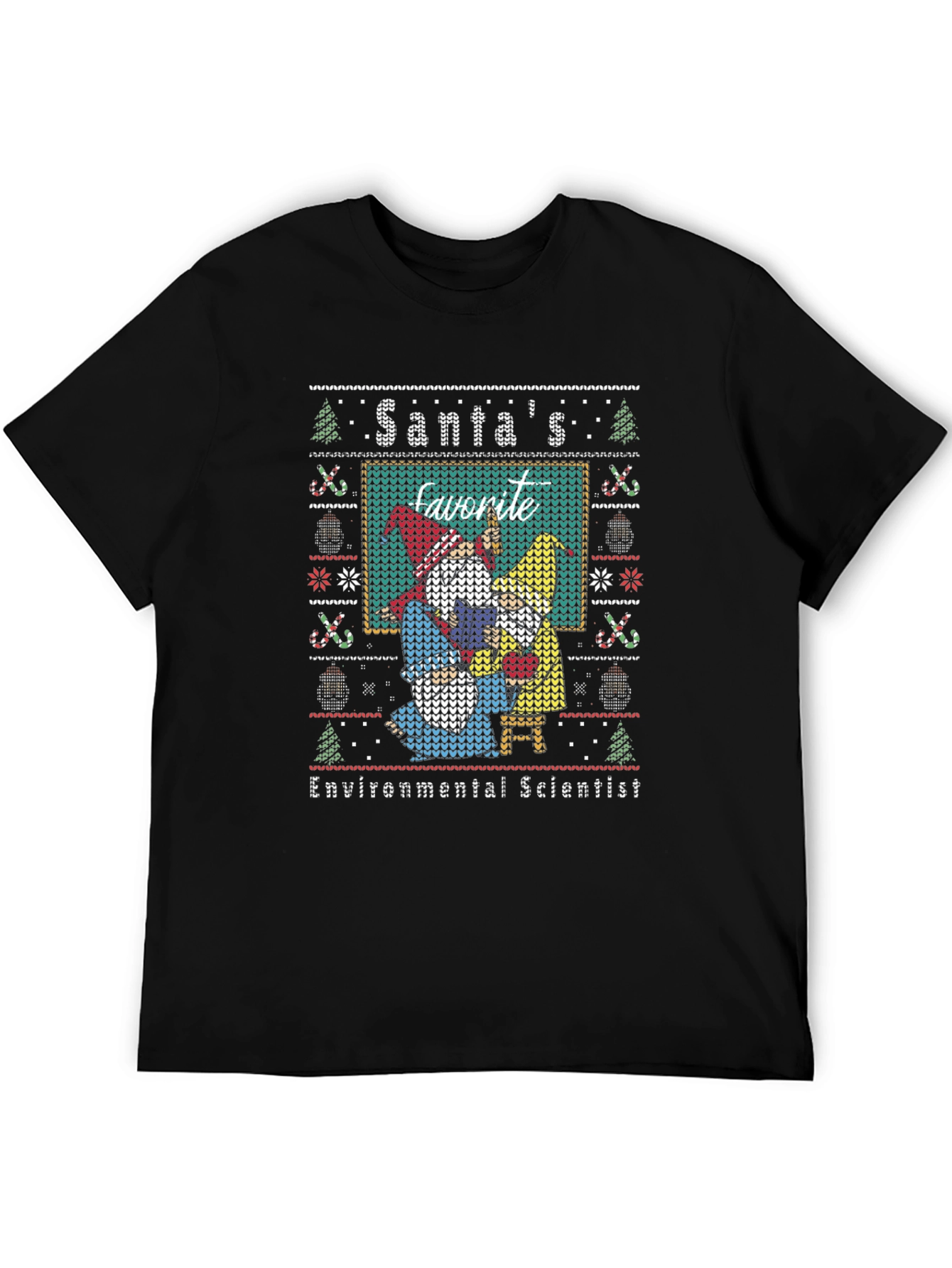 Santas Favorite Environmental Scientist Christmas T-Shirt