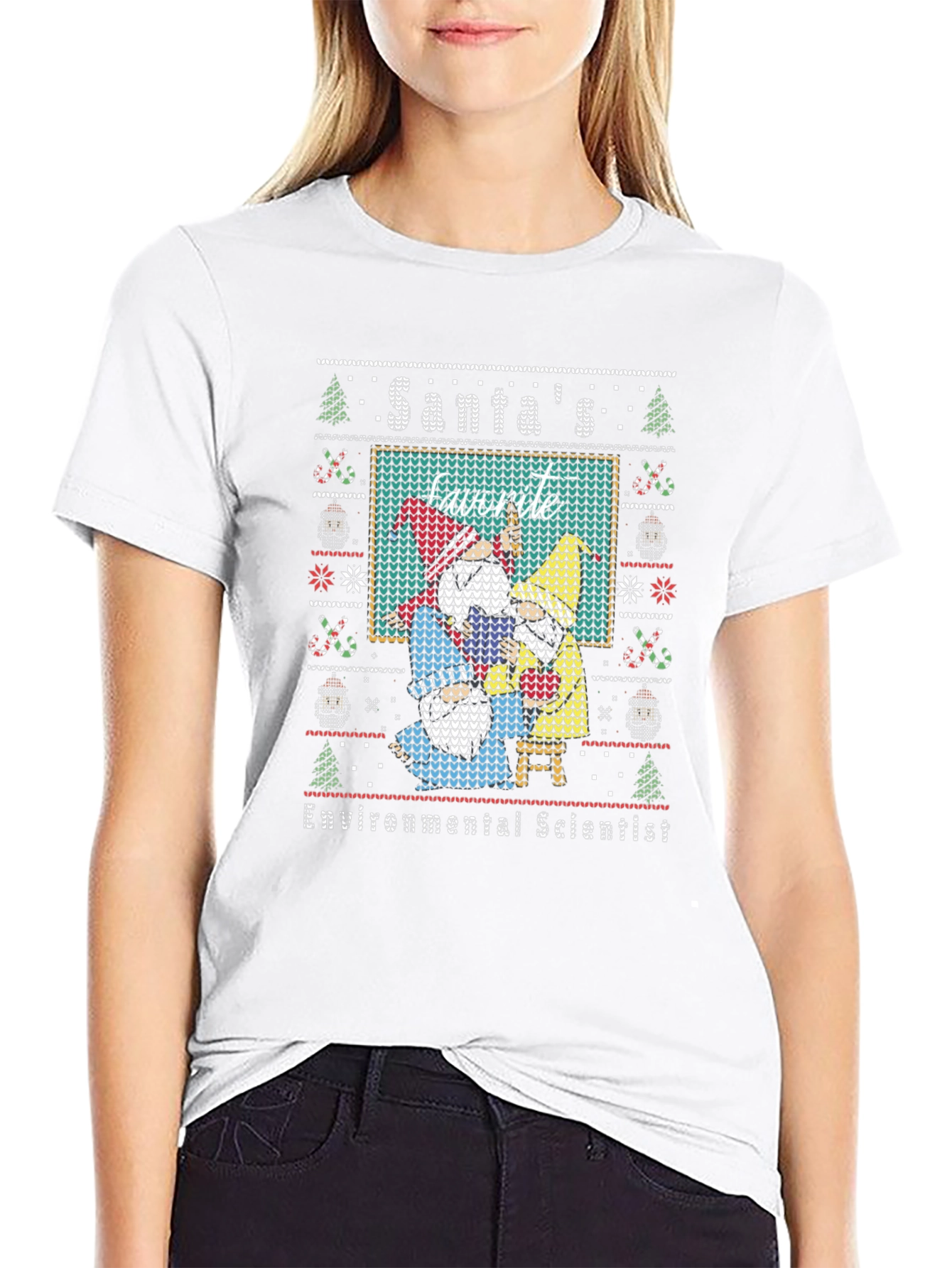 Santas Favorite Environmental Scientist Christmas T-Shirt