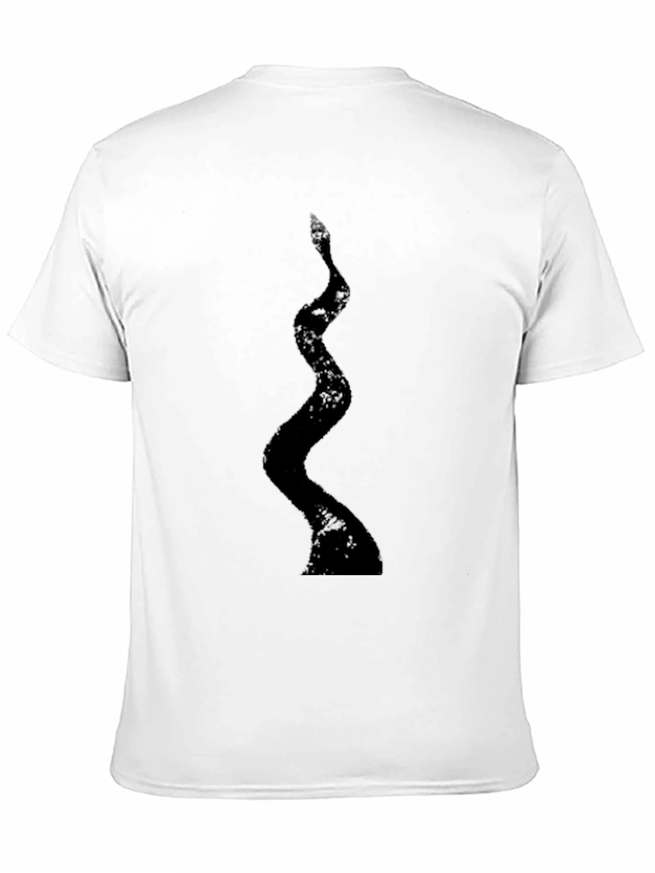 Black T-Shirt with Snake Graphic
