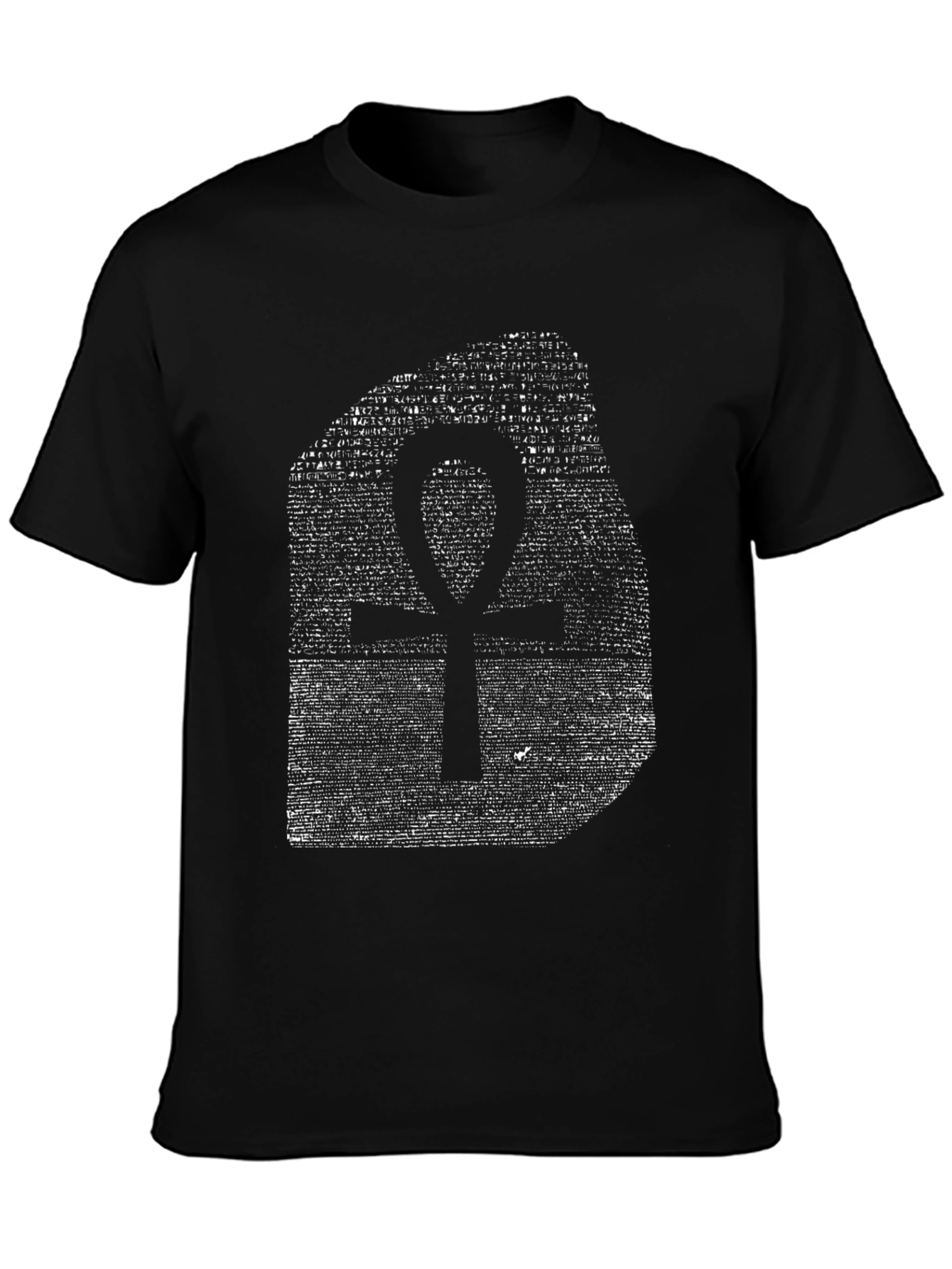 Ankh Life Hieroglyph Black T-Shirt