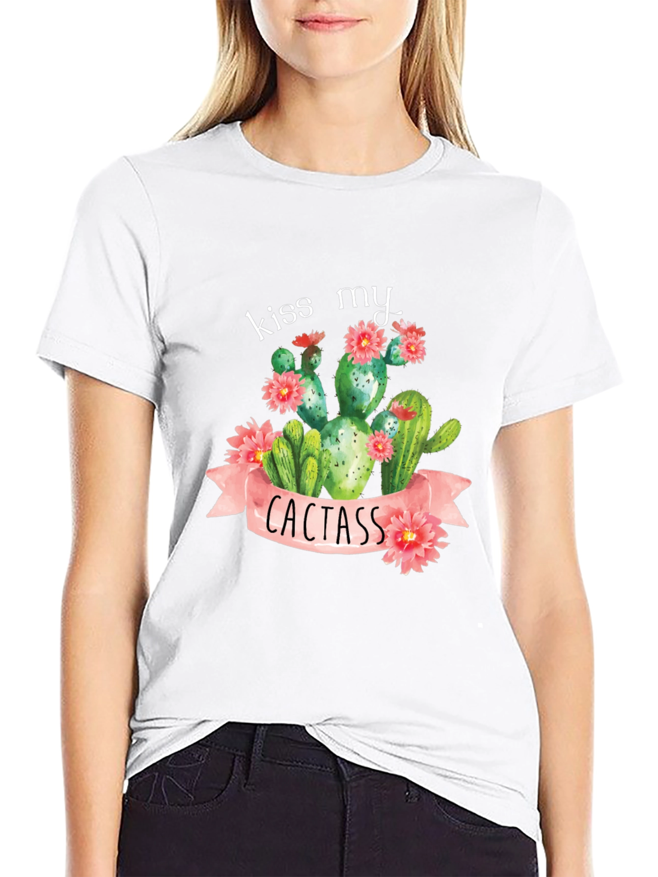 Kiss My Cactass T-Shirt - Funny Cactus Graphic Tee