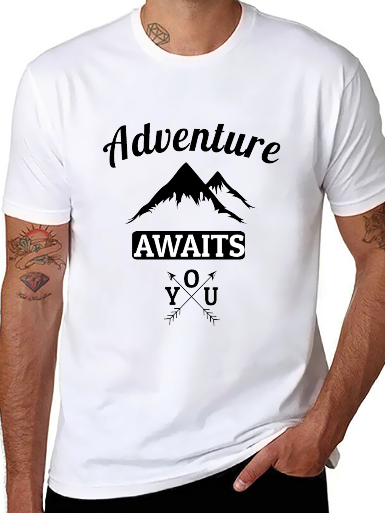 Adventure Awaits Graphic Tee - Outdoor Enthusiast Shirt