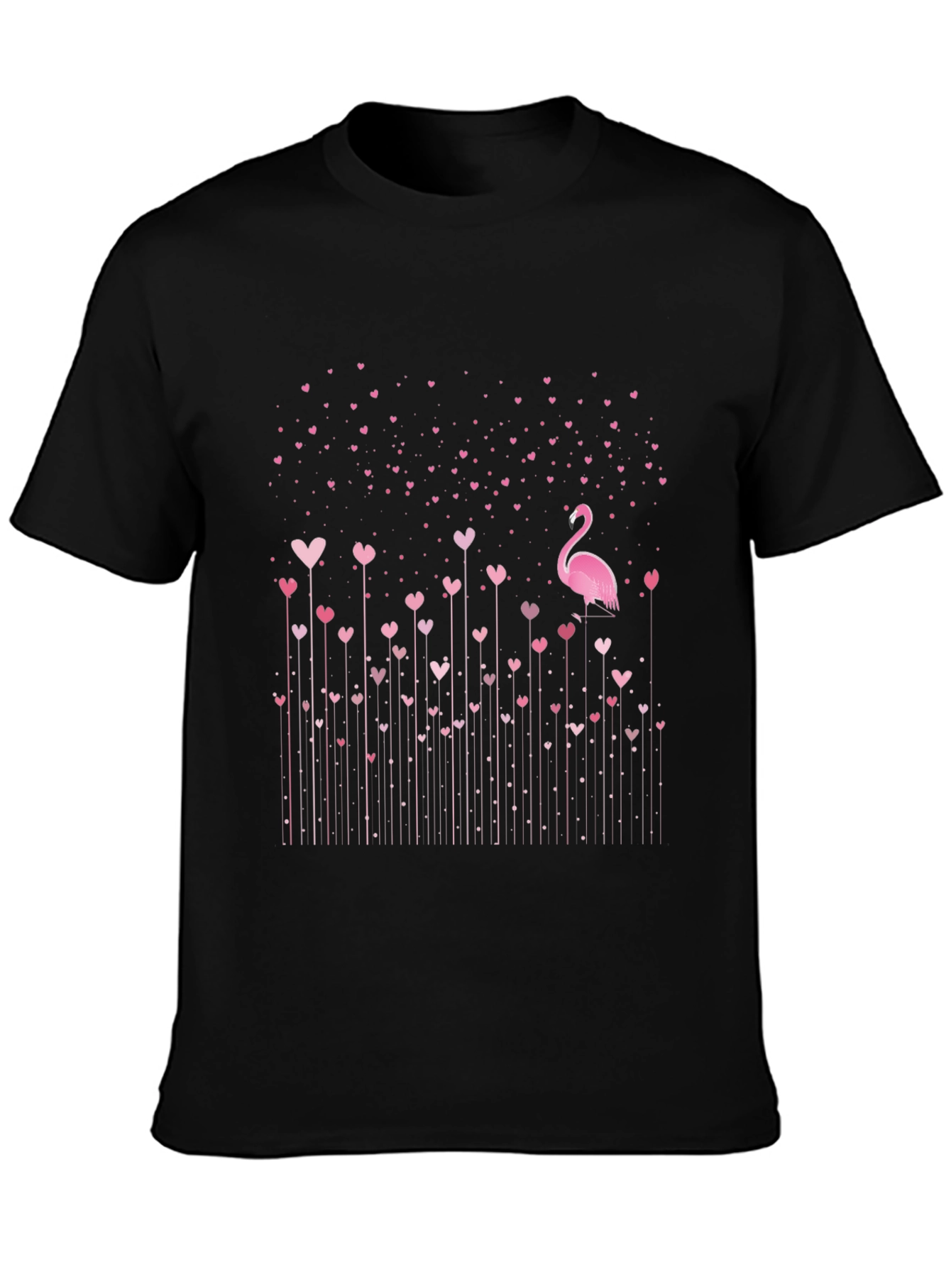 Flamingo Love Heart T-Shirt
