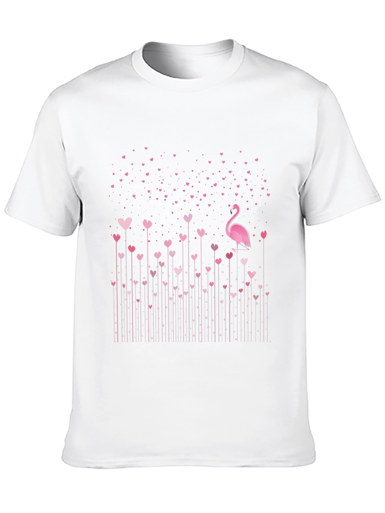 Flamingo Love Heart T-Shirt