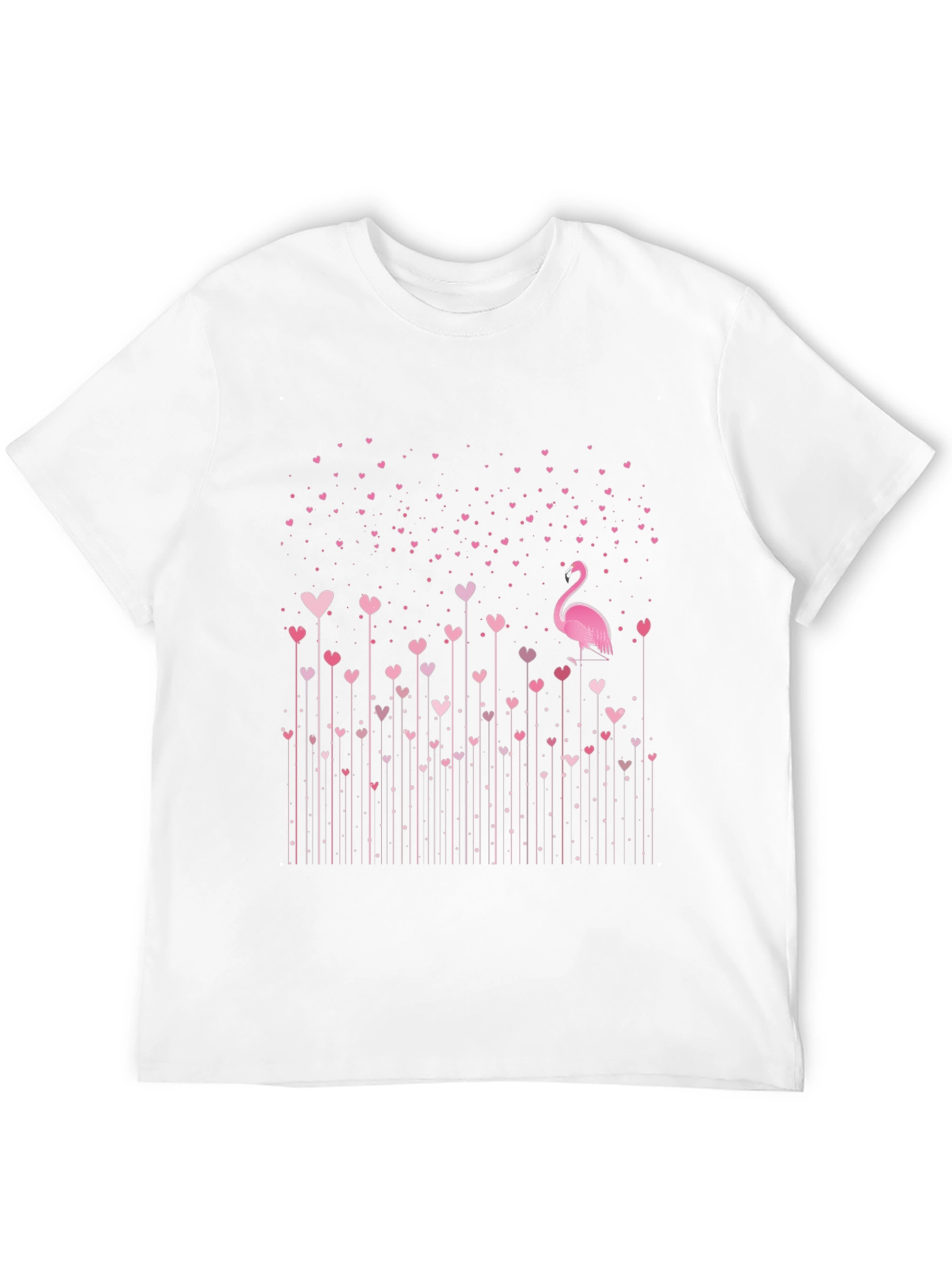 Flamingo Love Heart T-Shirt