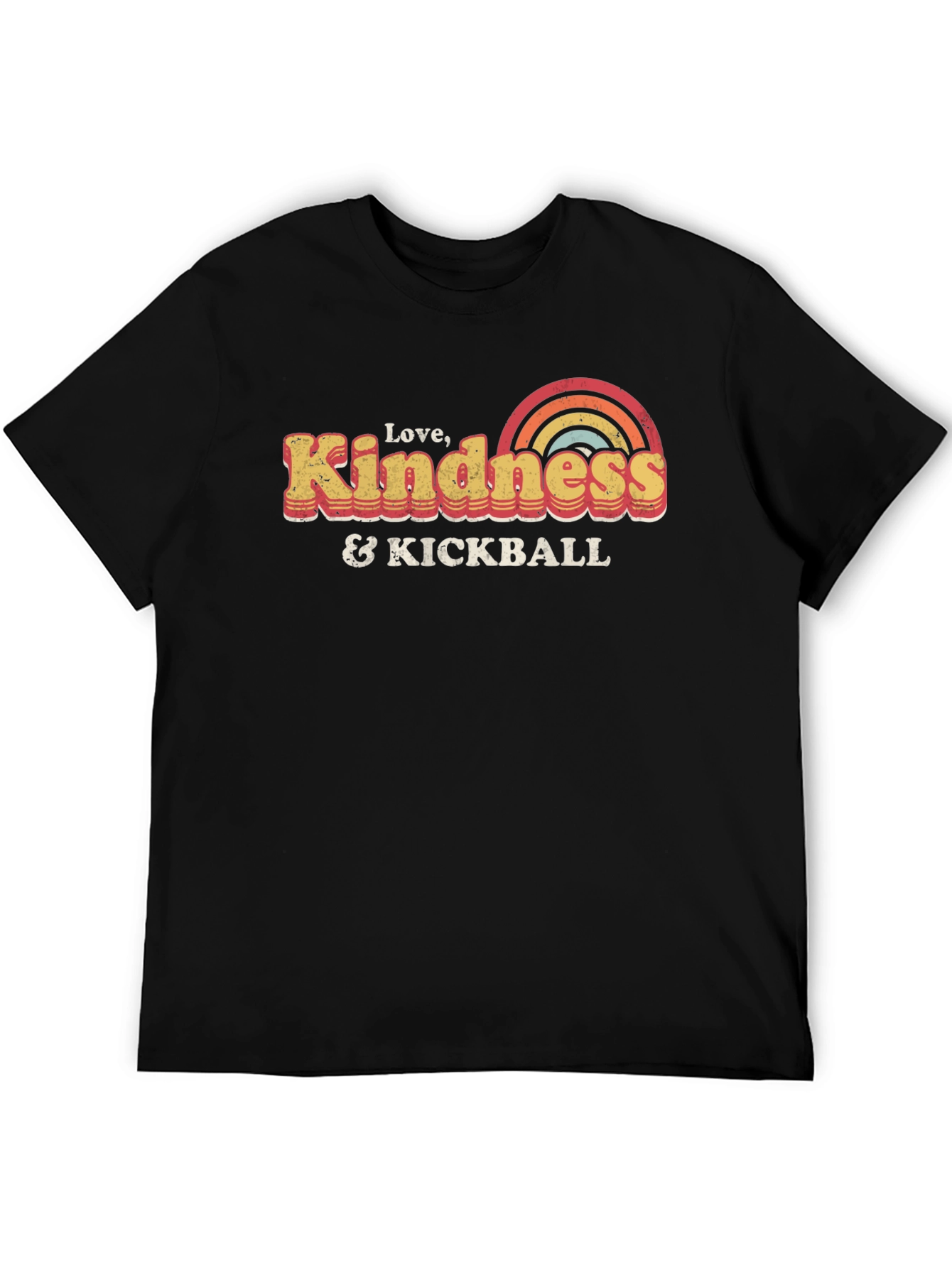 Love Kindness & Kickball Retro Graphic T-Shirt