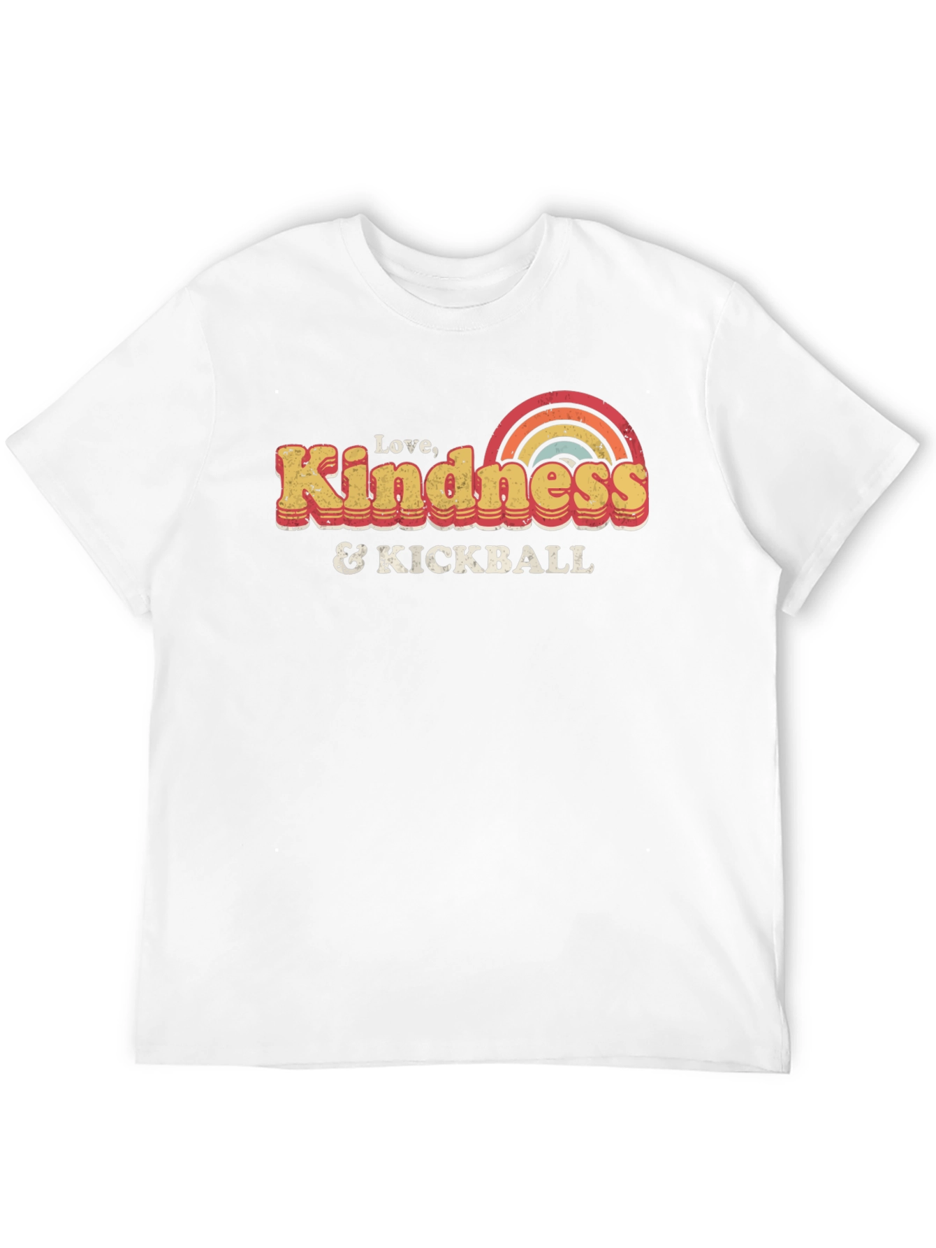 Love Kindness & Kickball Retro Graphic T-Shirt