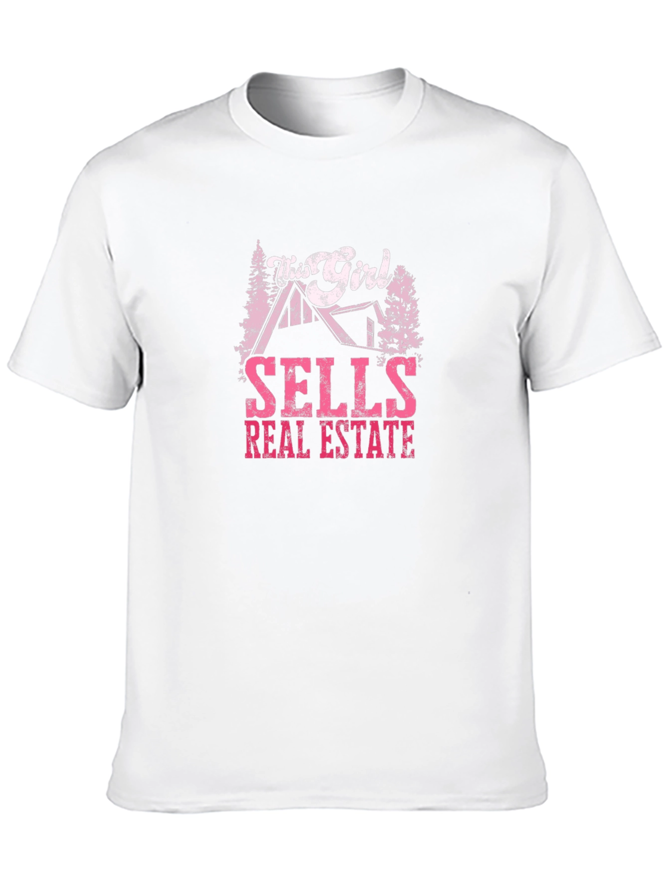 This Girl Sells Real Estate Black T-Shirt