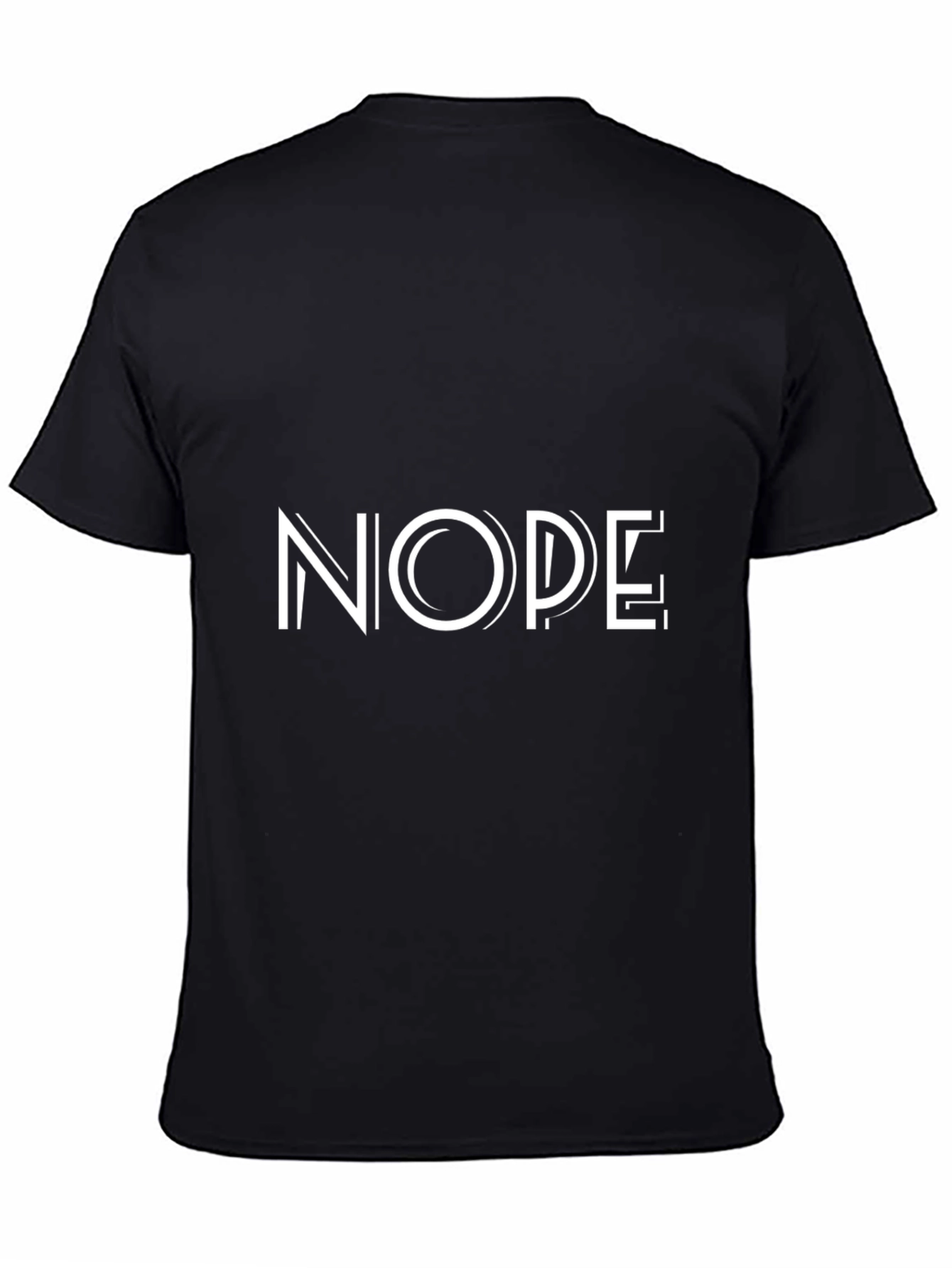 Nope Graphic Tee - Cool Casual Black T-Shirt