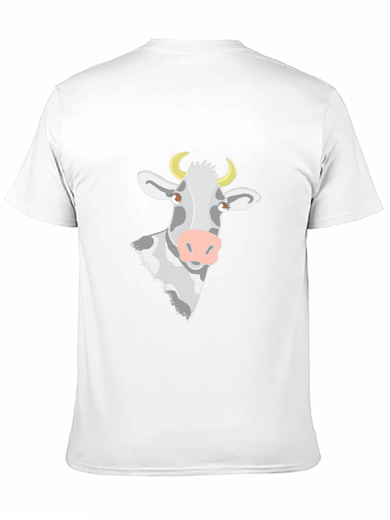 Cow Graphic T-Shirt - Black Short Sleeve