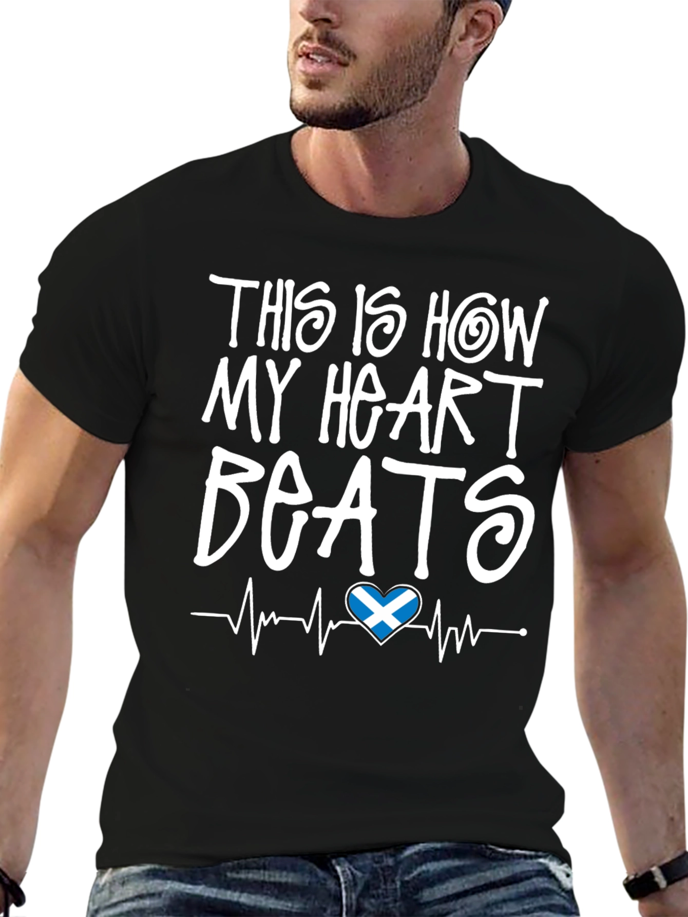 Scotland Heartbeat T-Shirt - Scottish Pride Tee