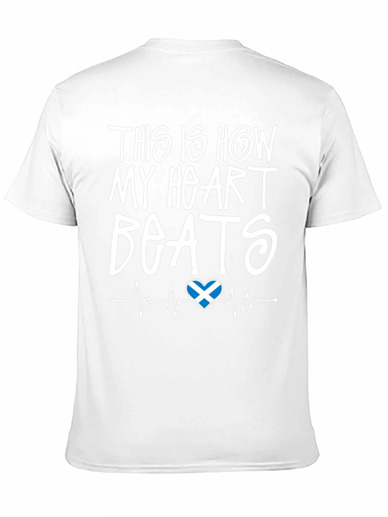 Scotland Heartbeat T-Shirt - Scottish Pride Tee