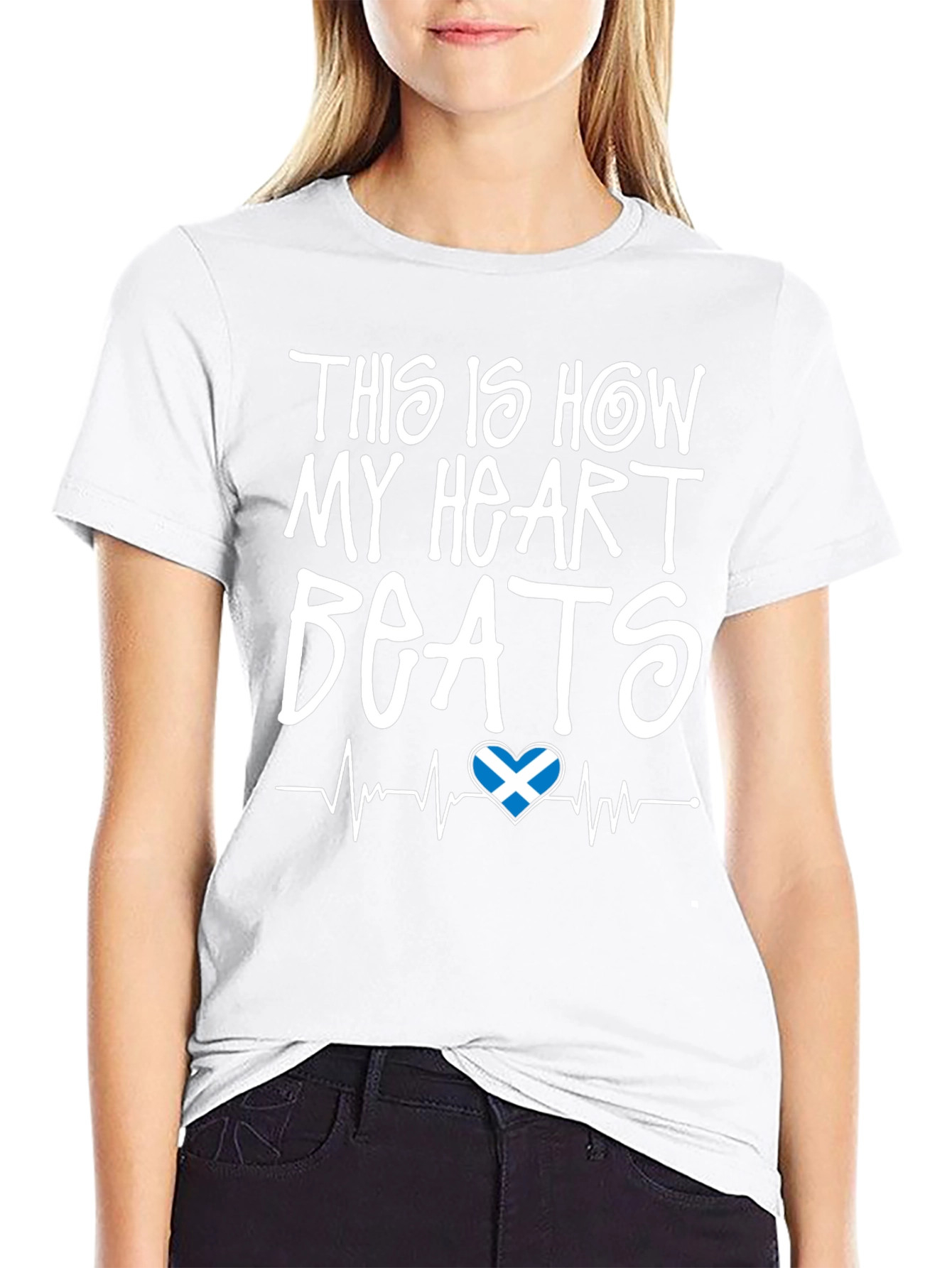 Scotland Heartbeat T-Shirt - Scottish Pride Tee