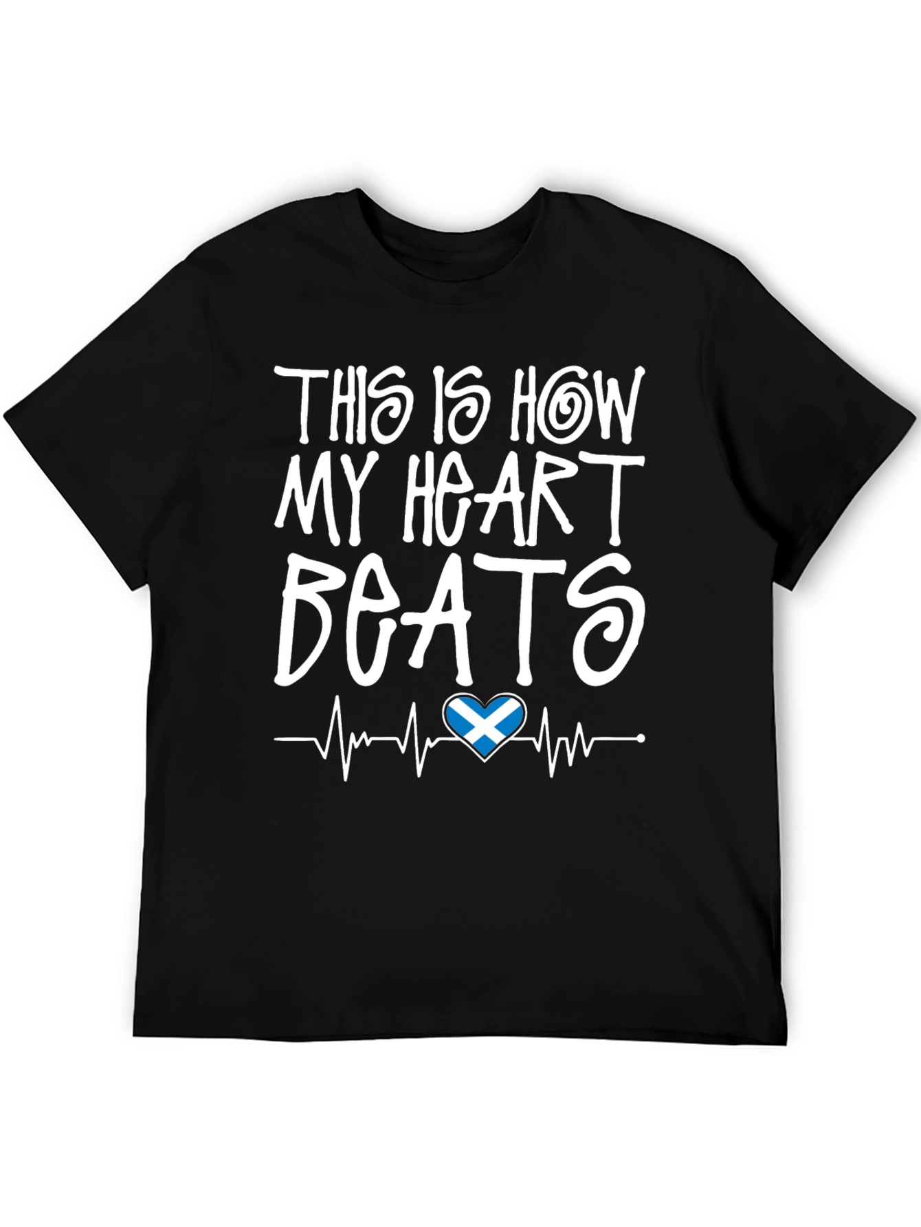 Scotland Heartbeat T-Shirt - Scottish Pride Tee