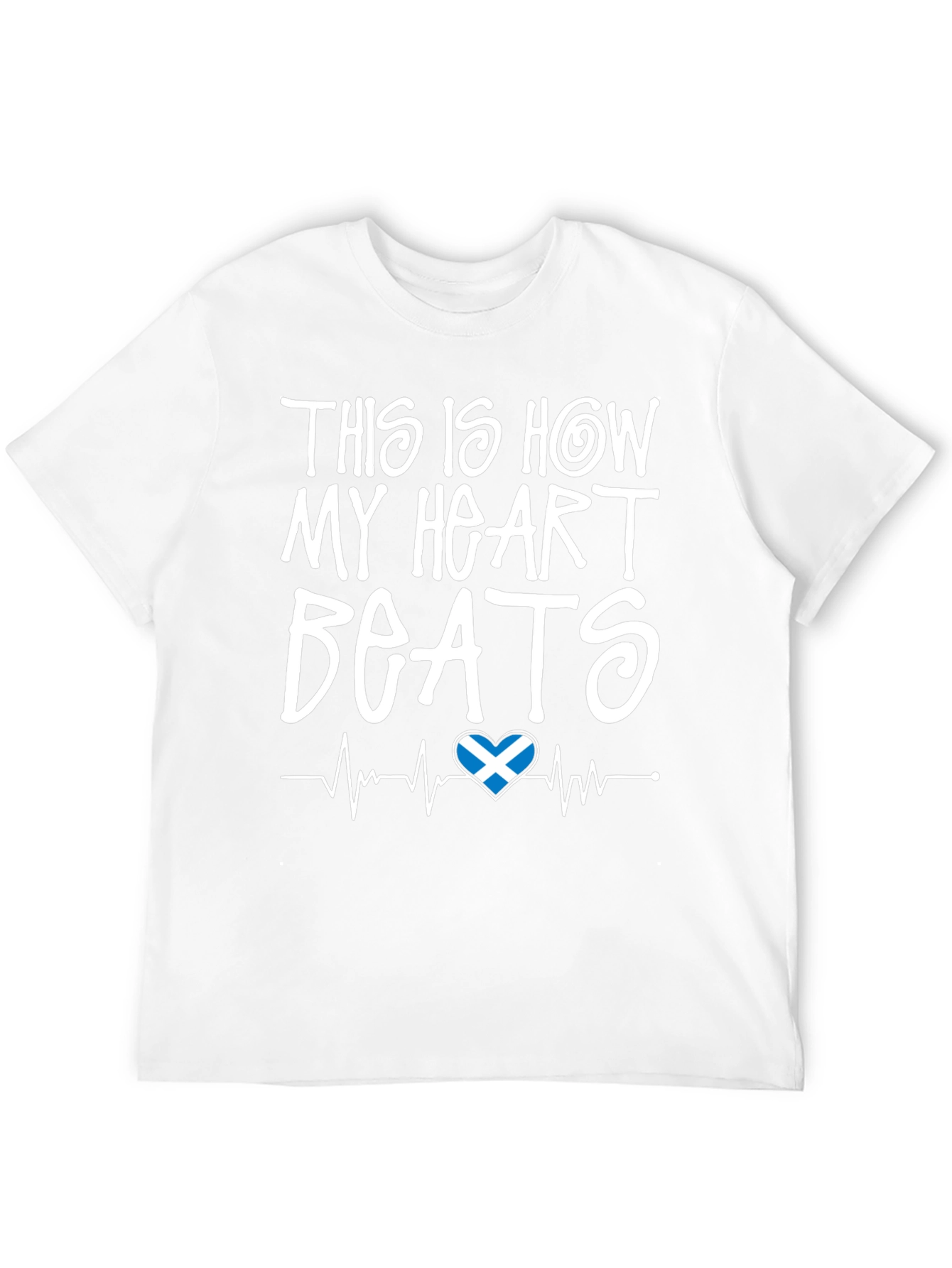 Scotland Heartbeat T-Shirt - Scottish Pride Tee