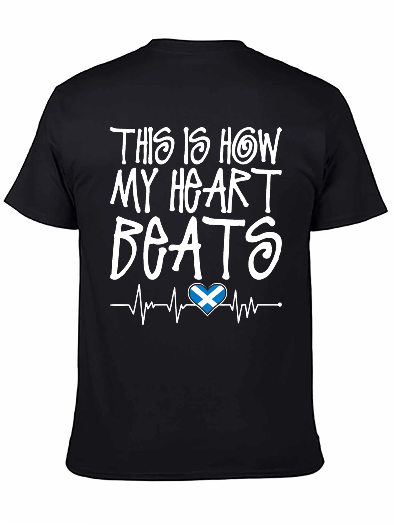 Scotland Heartbeat T-Shirt - Scottish Pride Tee