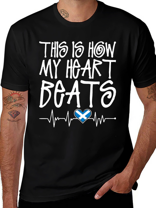 Scotland Heartbeat T-Shirt - Scottish Pride Tee