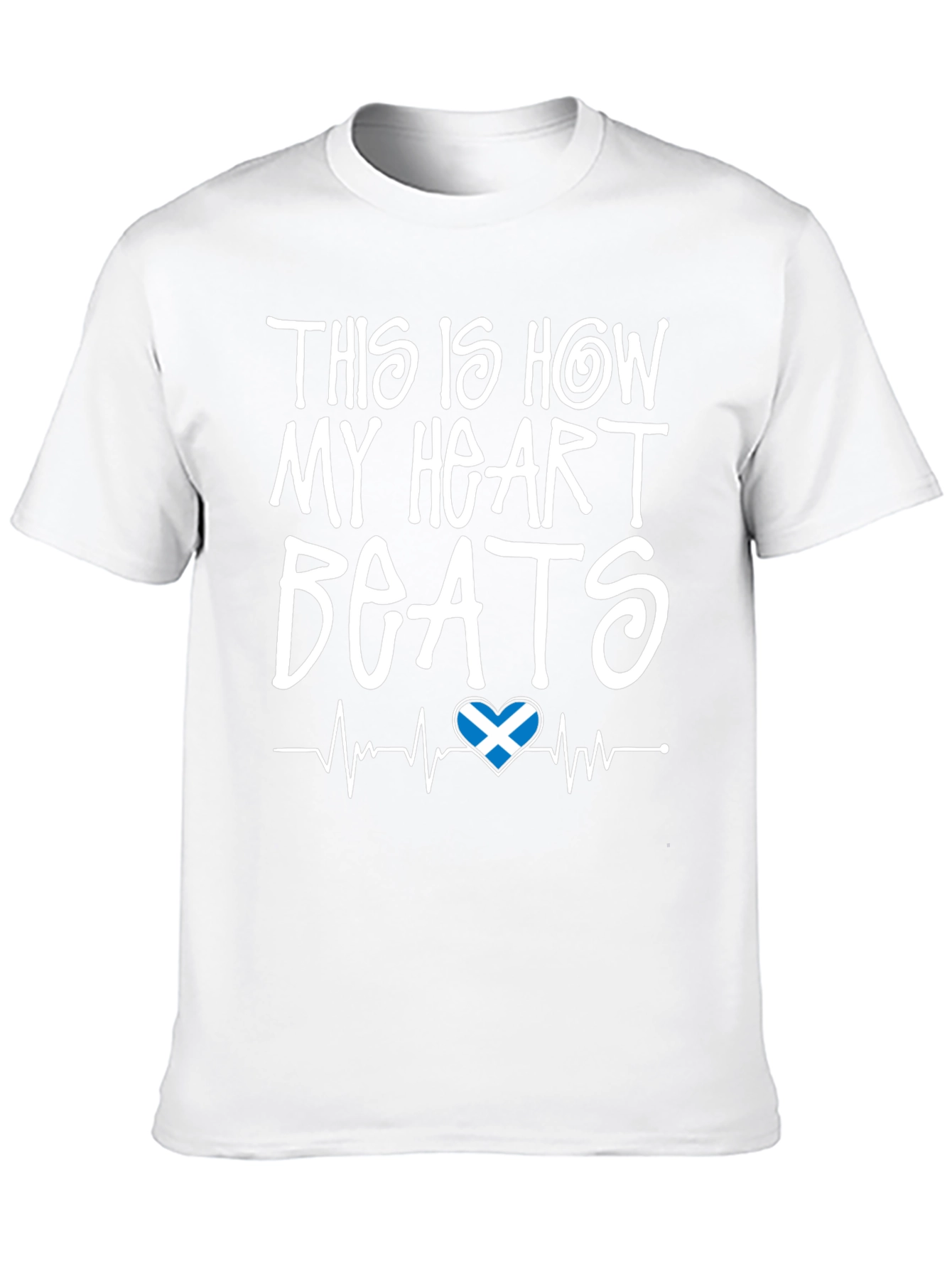 Scotland Heartbeat T-Shirt - Scottish Pride Tee