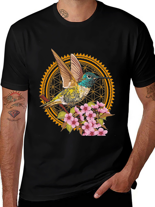 Hummingbird Floral Graphic Tee