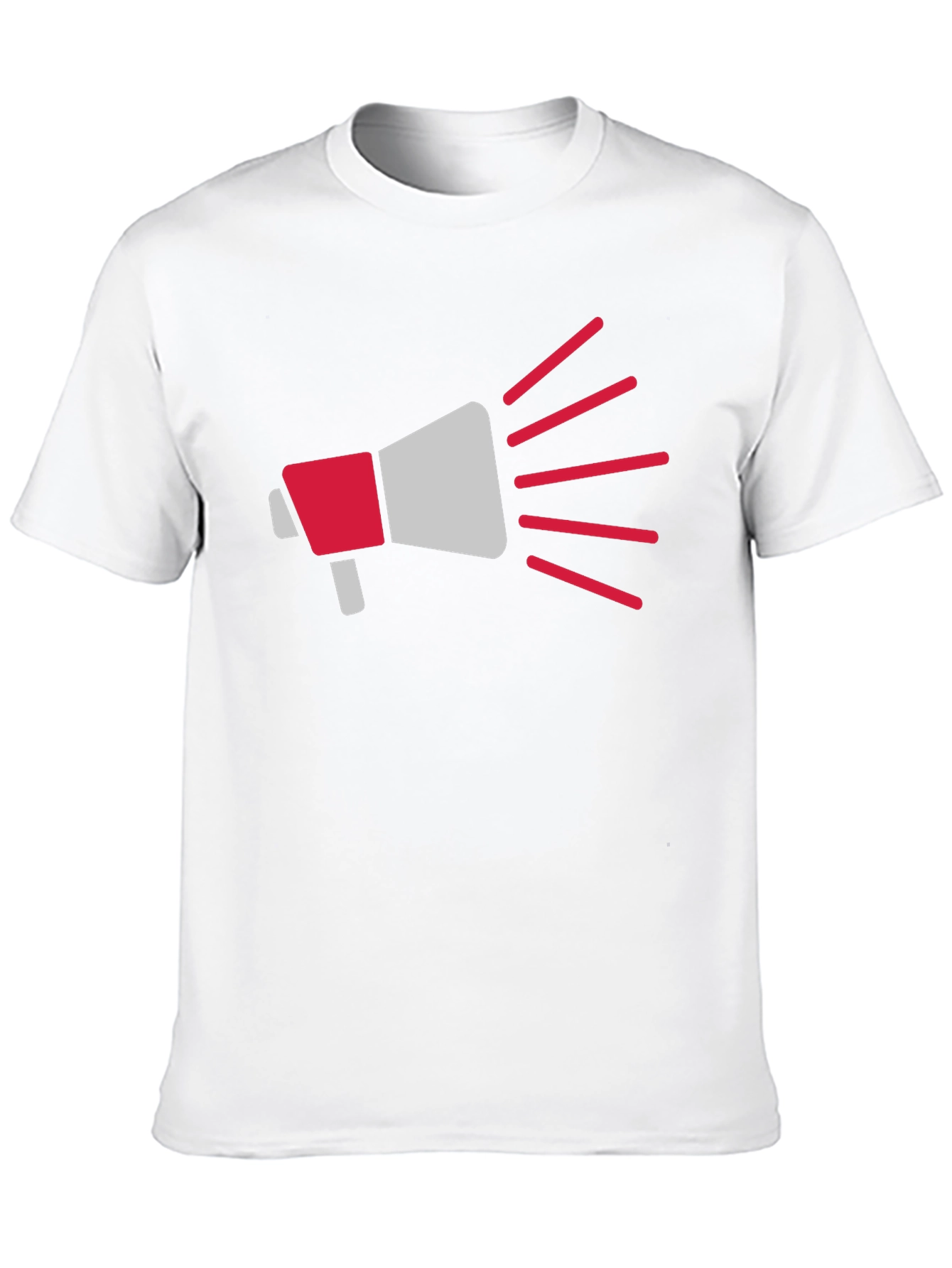 Megaphone Graphic Tee - Black Cotton T-Shirt