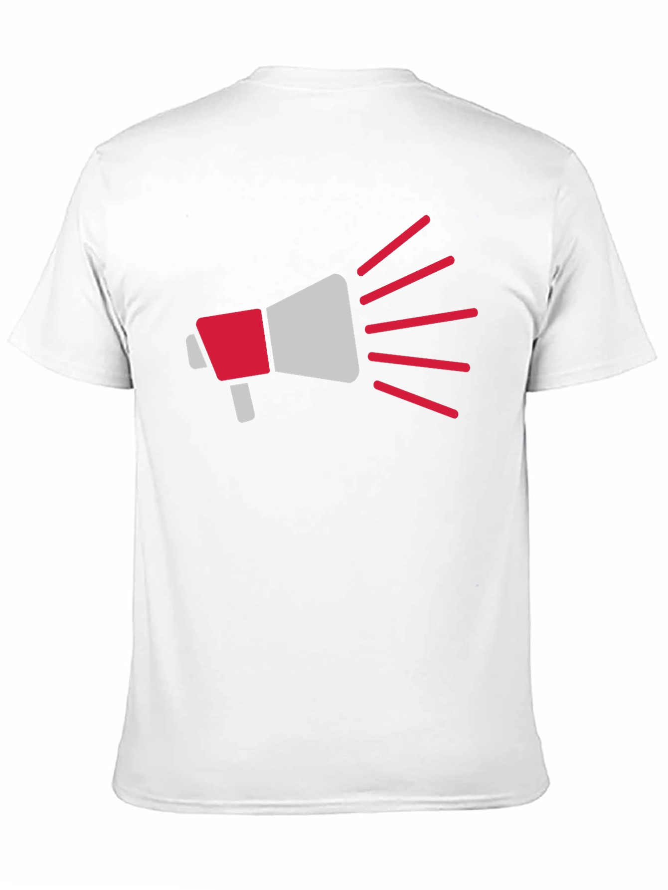 Megaphone Graphic Tee - Black Cotton T-Shirt