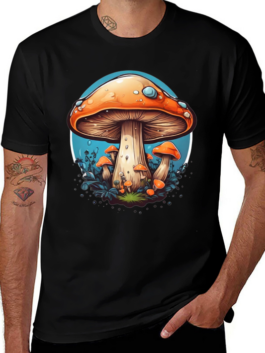 Mushroom Graphic Tee - Funky Style