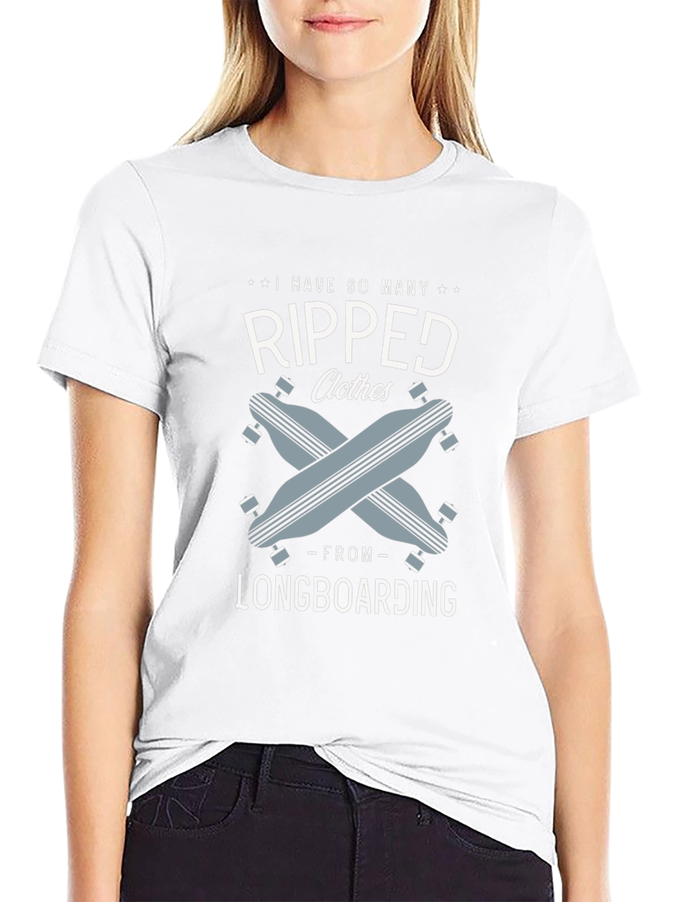 Ripped Clothes Longboarding T-Shirt - Unisex