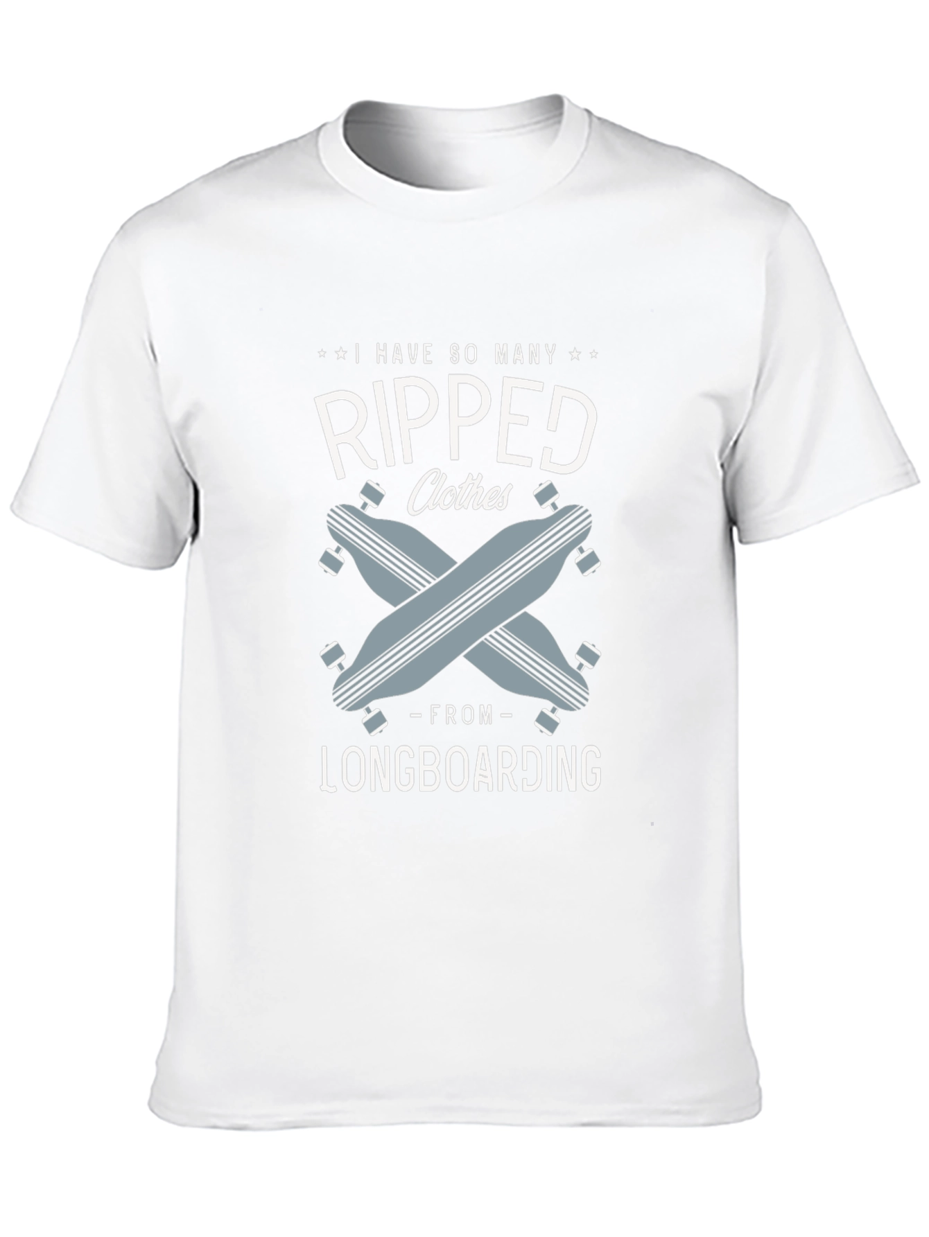 Ripped Clothes Longboarding T-Shirt - Unisex