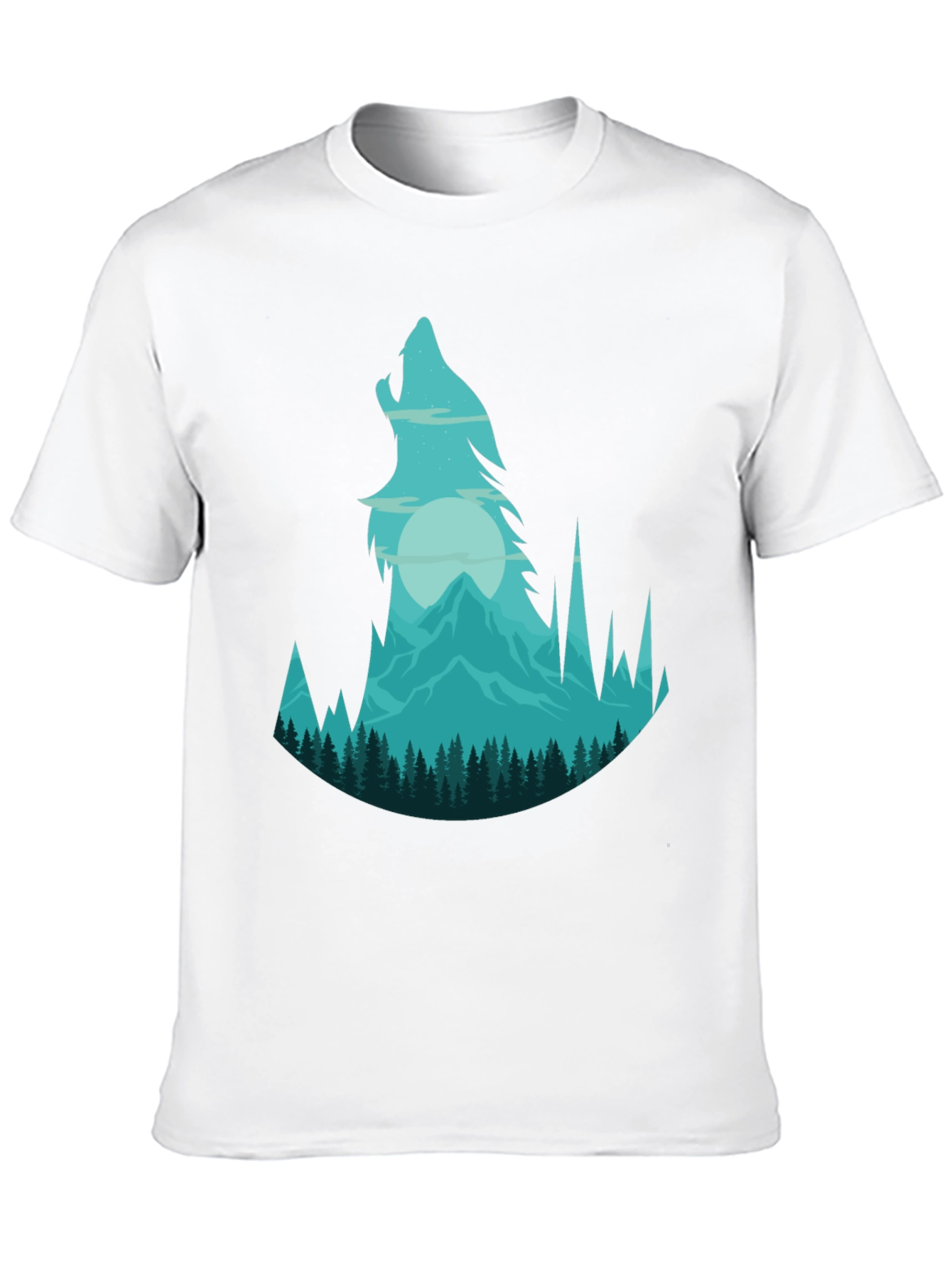Wolf Mountain Graphic Tee - Black