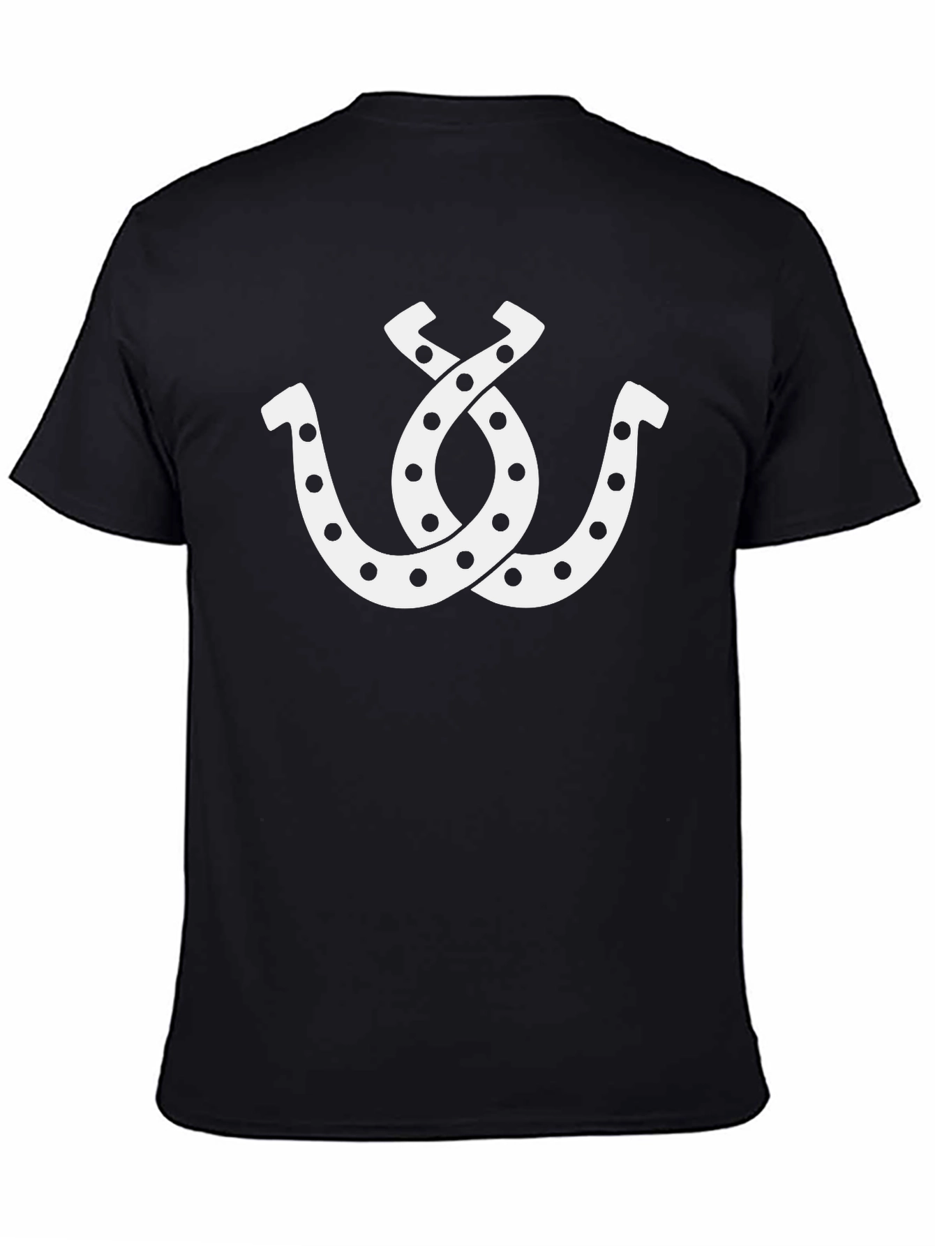 Lucky Horseshoe Graphic Tee - Mens Black T-Shirt