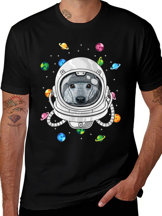 Astronaut Dog Space T-Shirt
