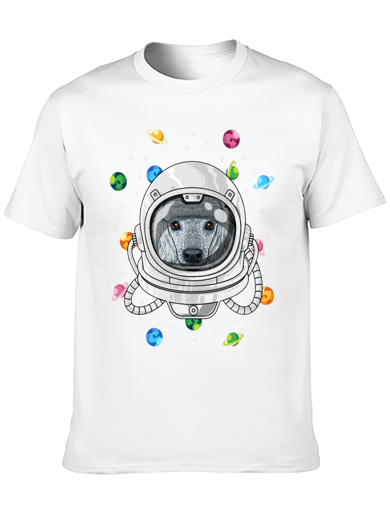 Astronaut Dog Space T-Shirt