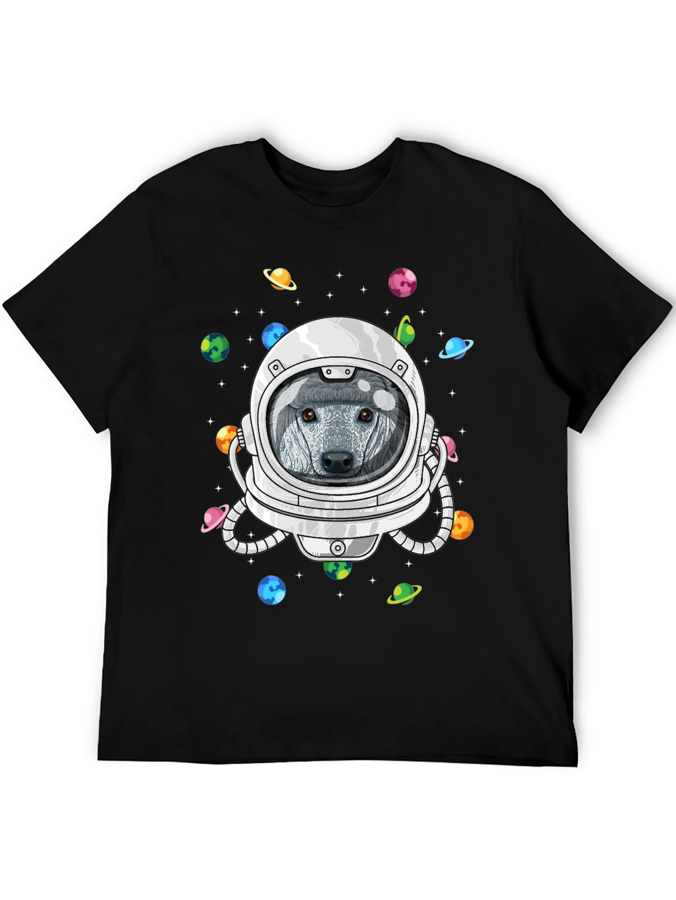 Astronaut Dog Space T-Shirt