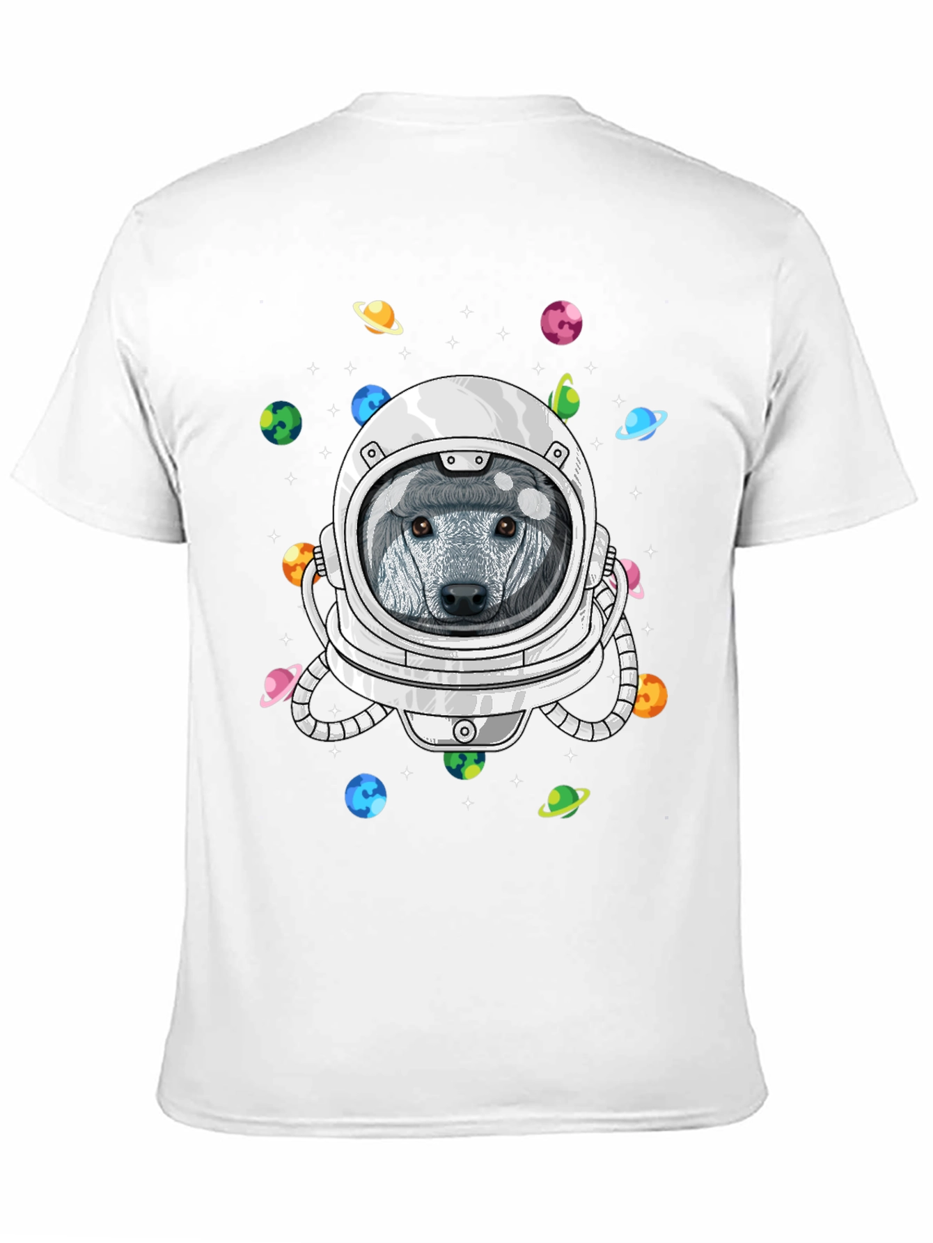 Astronaut Dog Space T-Shirt