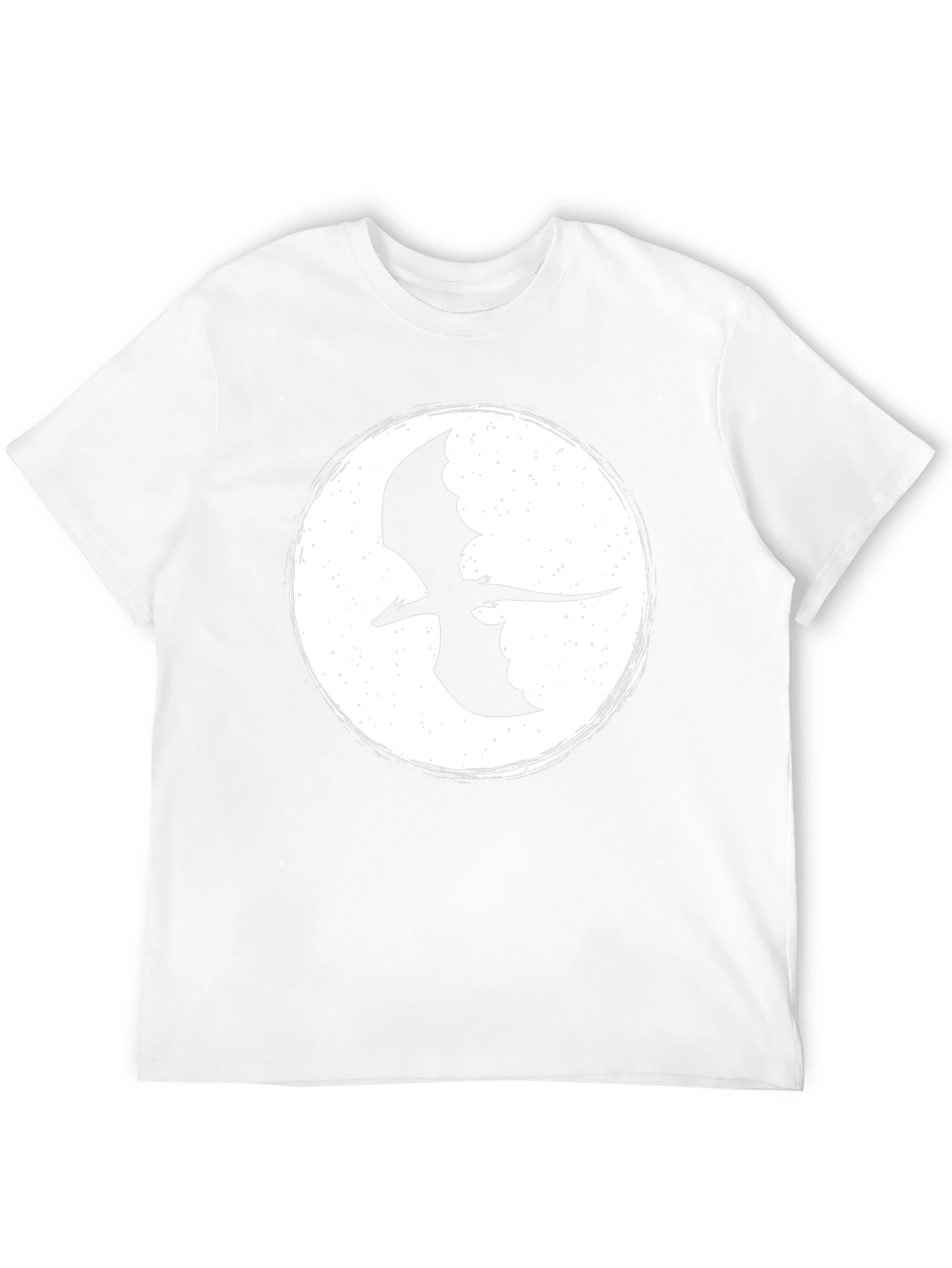 Dragon Silhouette Graphic Tee - Black