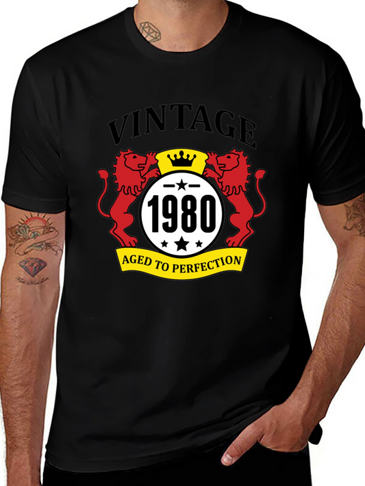 Vintage 1980 Aged to Perfection Graphic T-Shirt