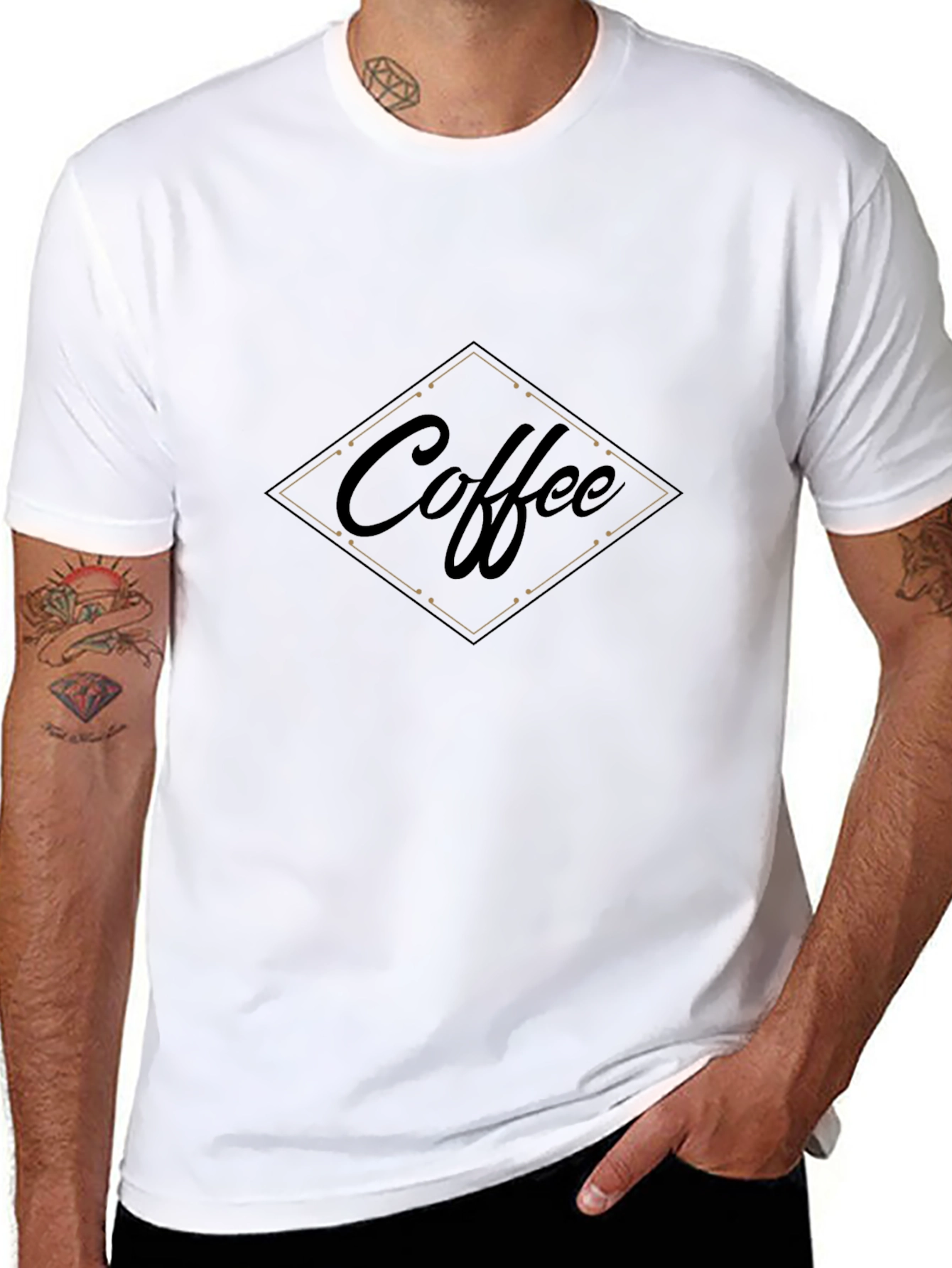 Coffee Graphic Black T-Shirt for Casual Wear
