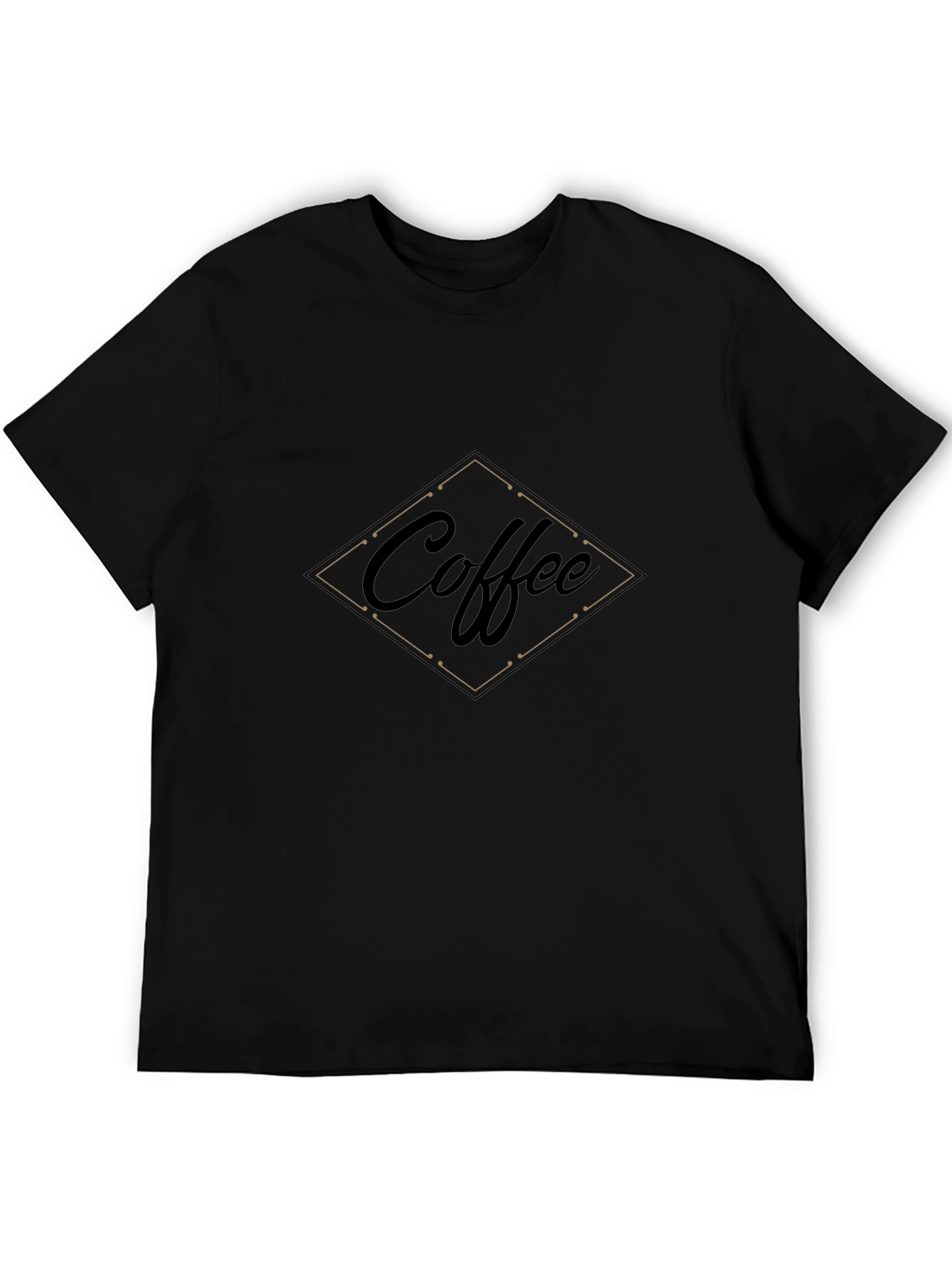 Coffee Graphic Black T-Shirt for Casual Wear
