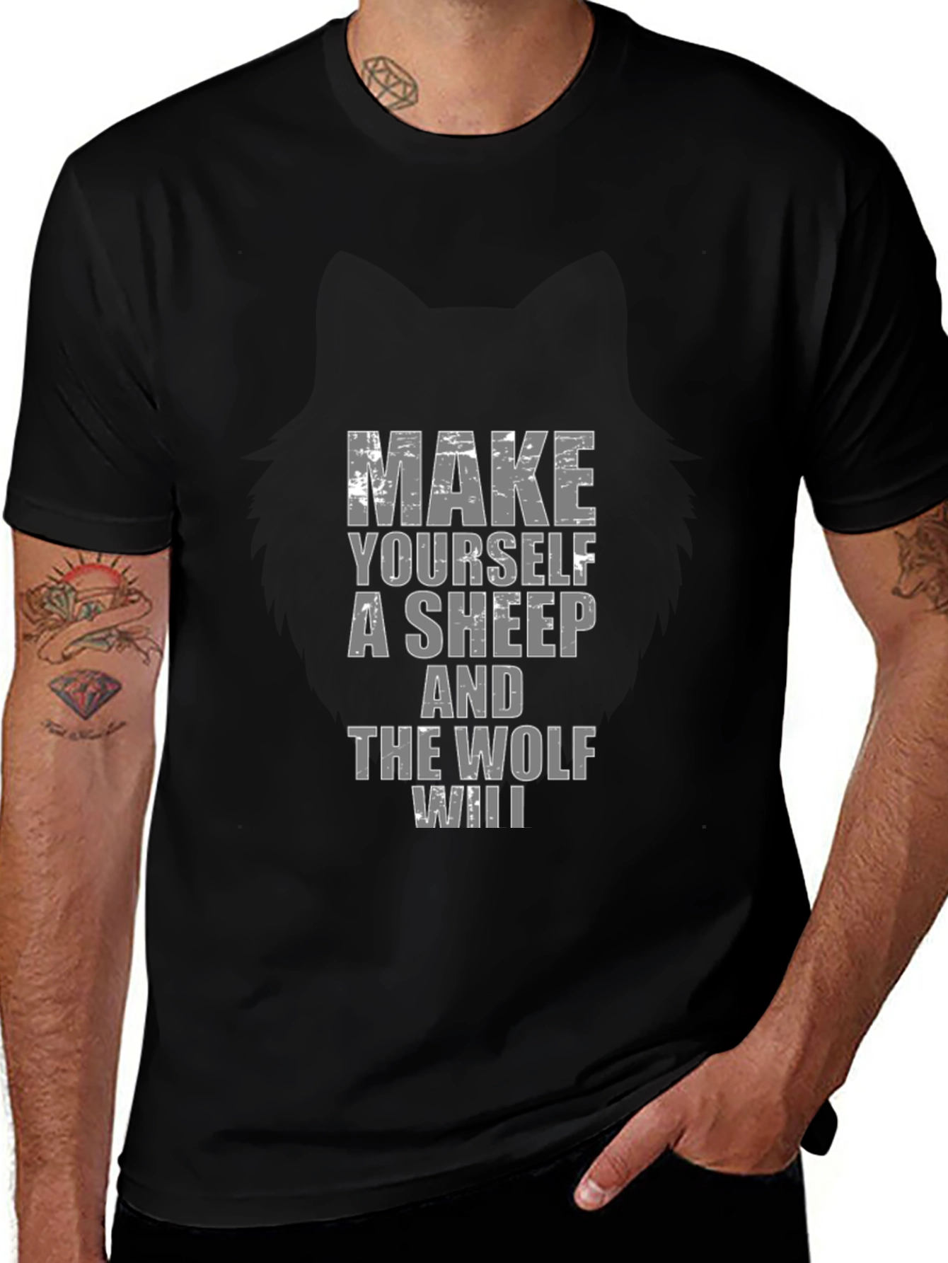 Make Yourself A Sheep T-Shirt - Black