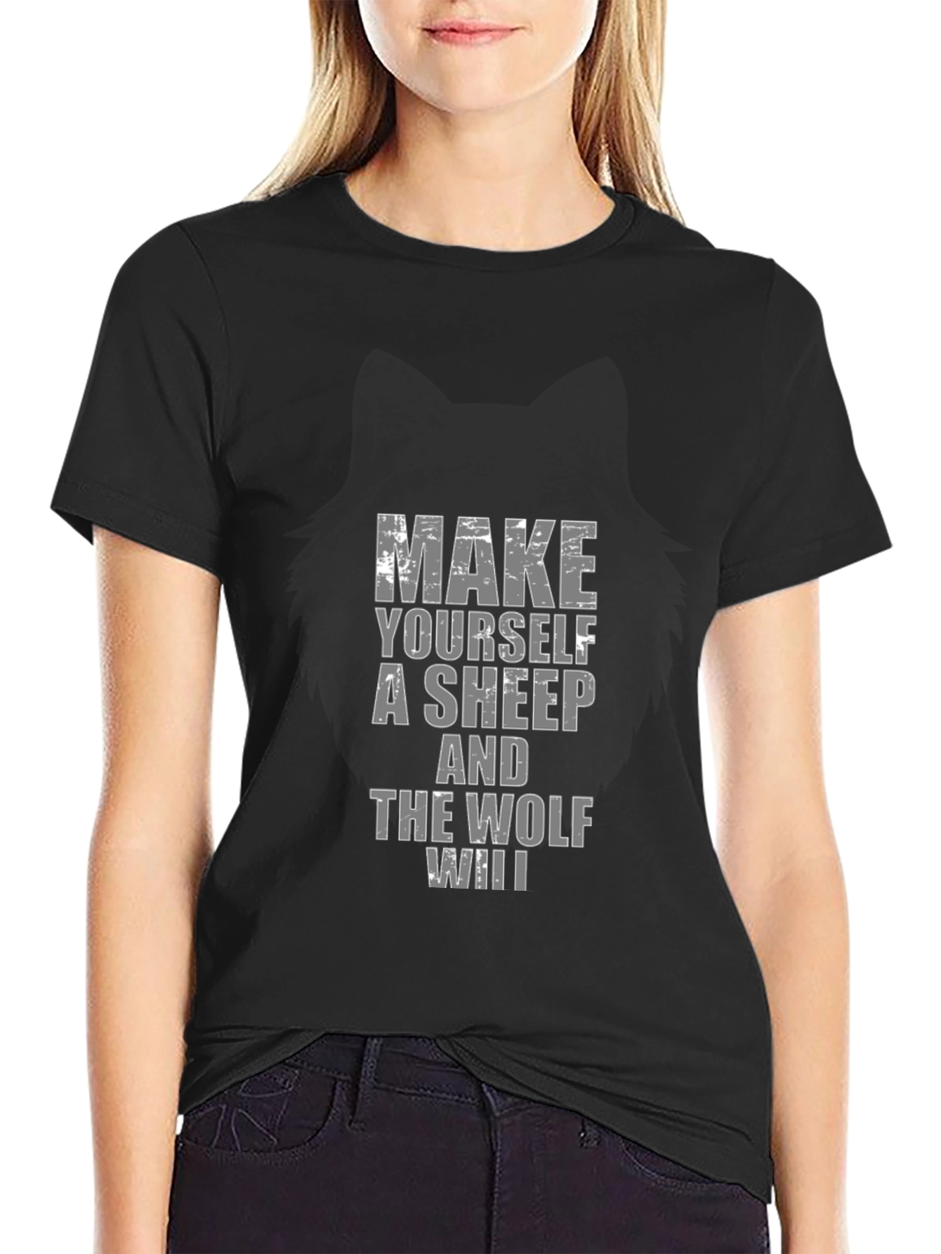 Make Yourself A Sheep T-Shirt - Black