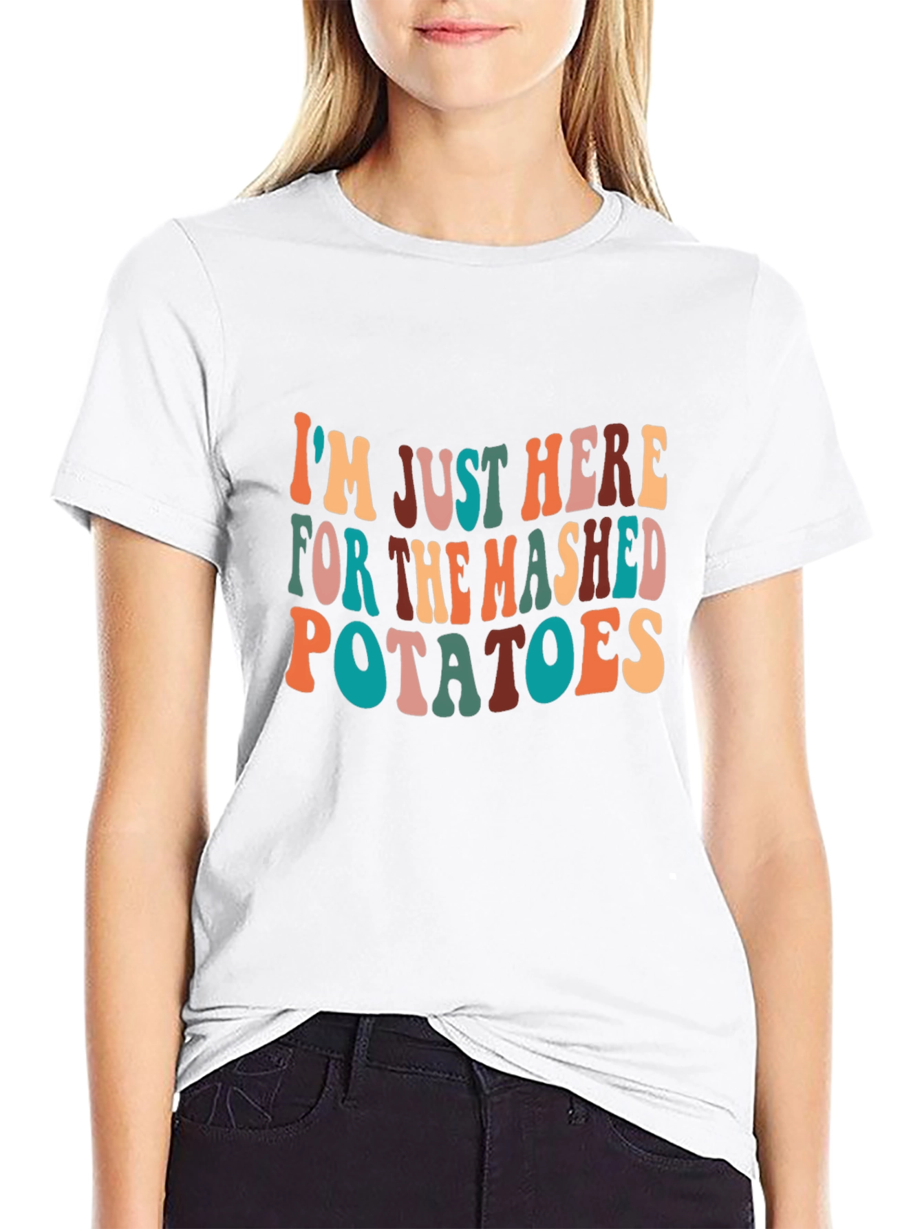 Mashed Potatoes T-Shirt - Fun Thanksgiving Apparel