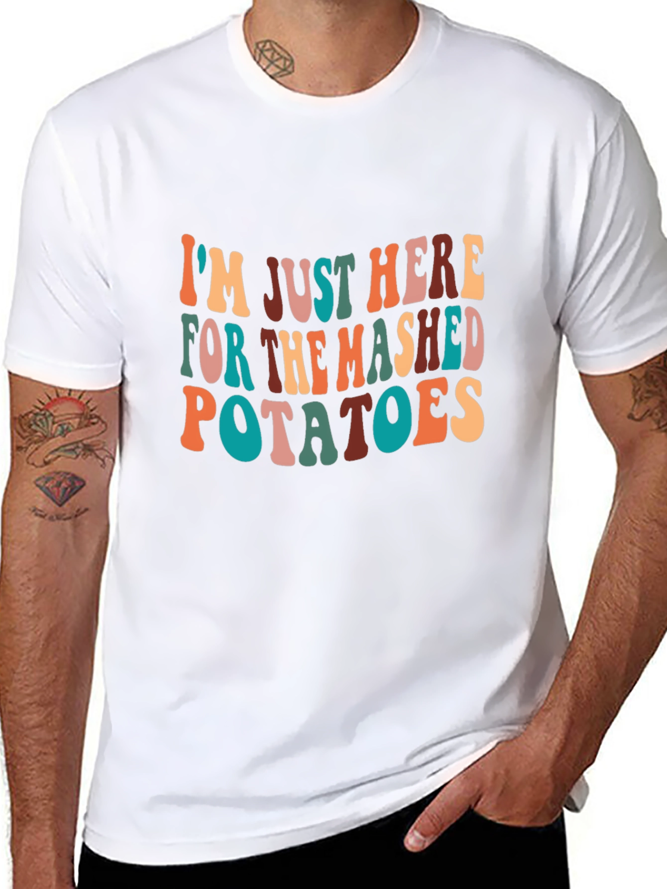 Mashed Potatoes T-Shirt - Fun Thanksgiving Apparel