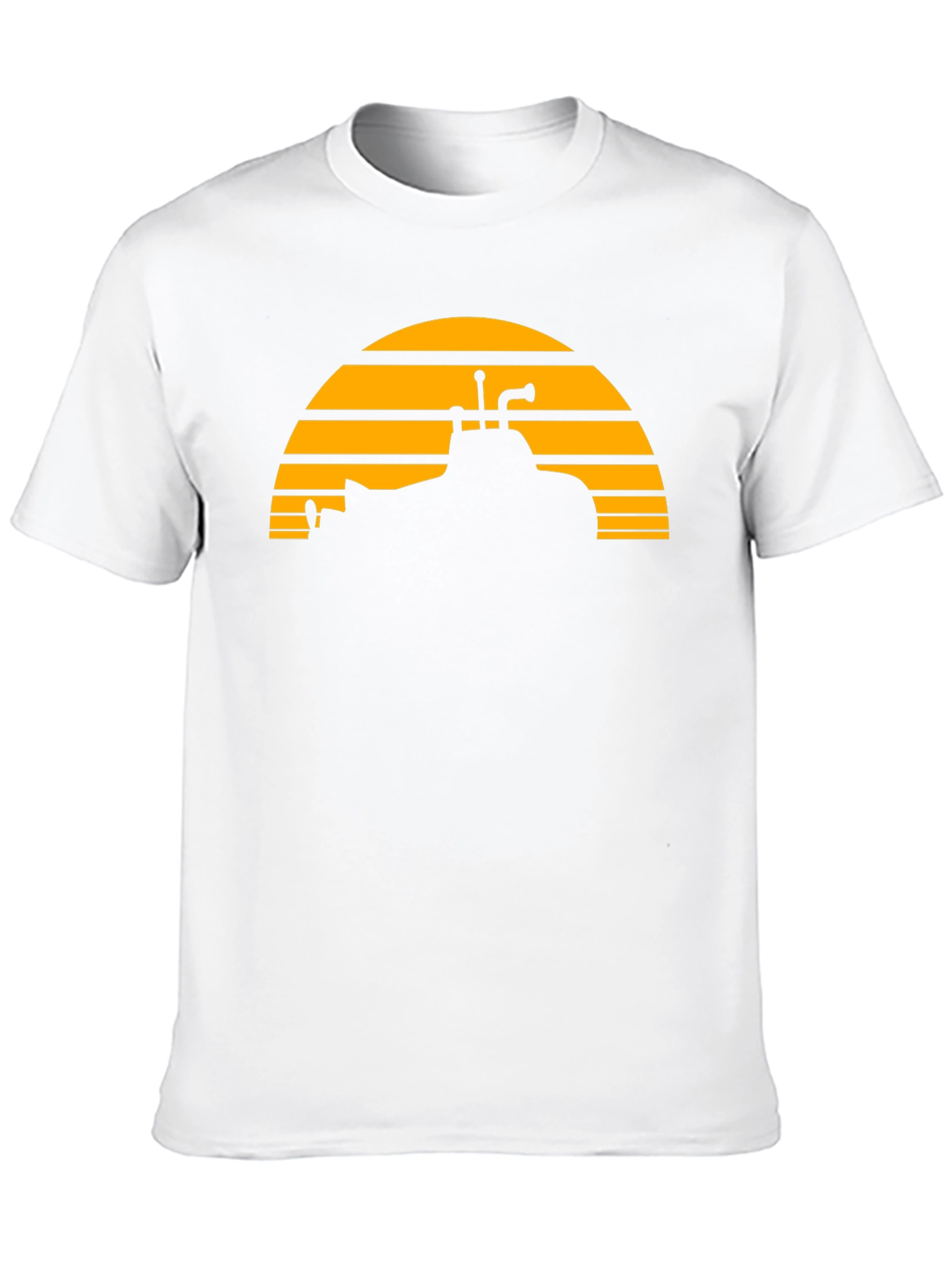 Sunset Submarine Black T-Shirt - Unique Graphic Tee