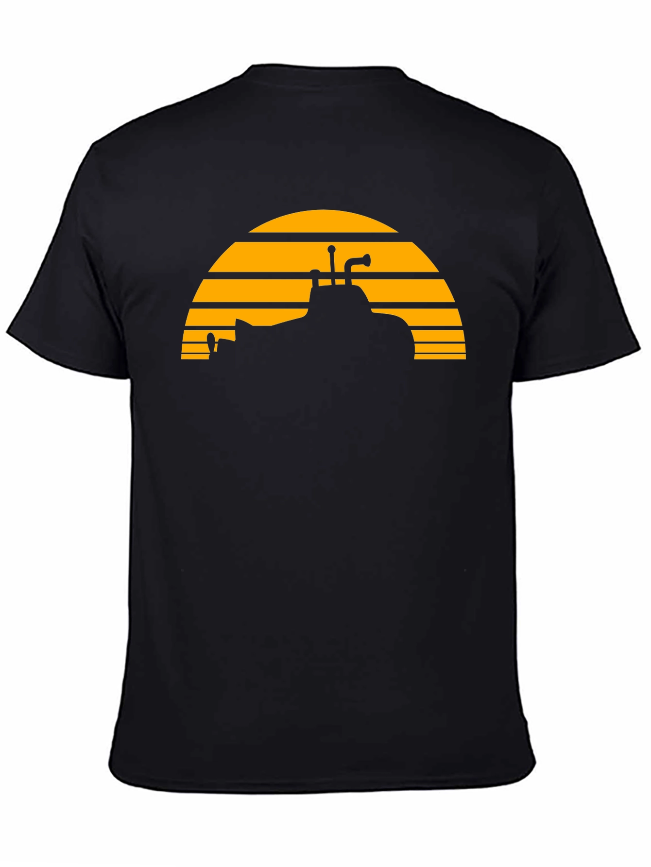 Sunset Submarine Black T-Shirt - Unique Graphic Tee