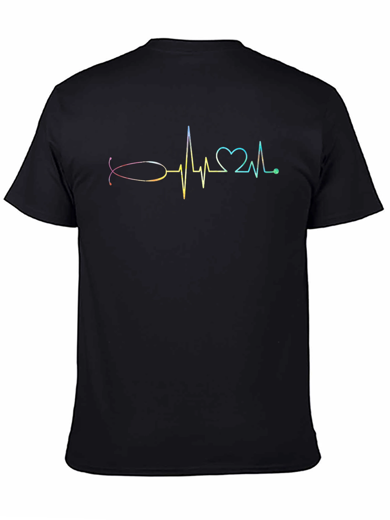 Heartbeat Christian Fish Symbol T-Shirt