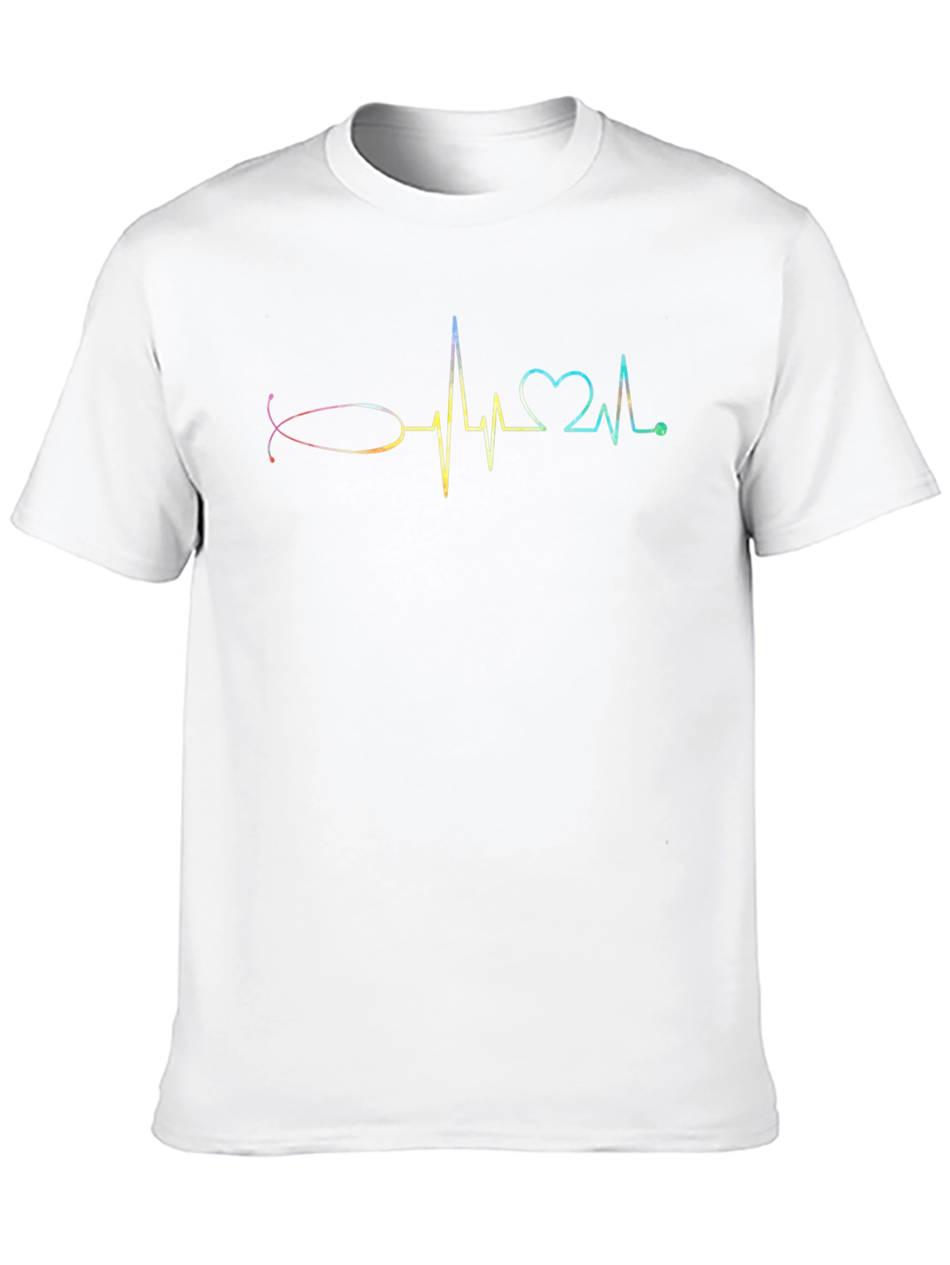 Heartbeat Christian Fish Symbol T-Shirt