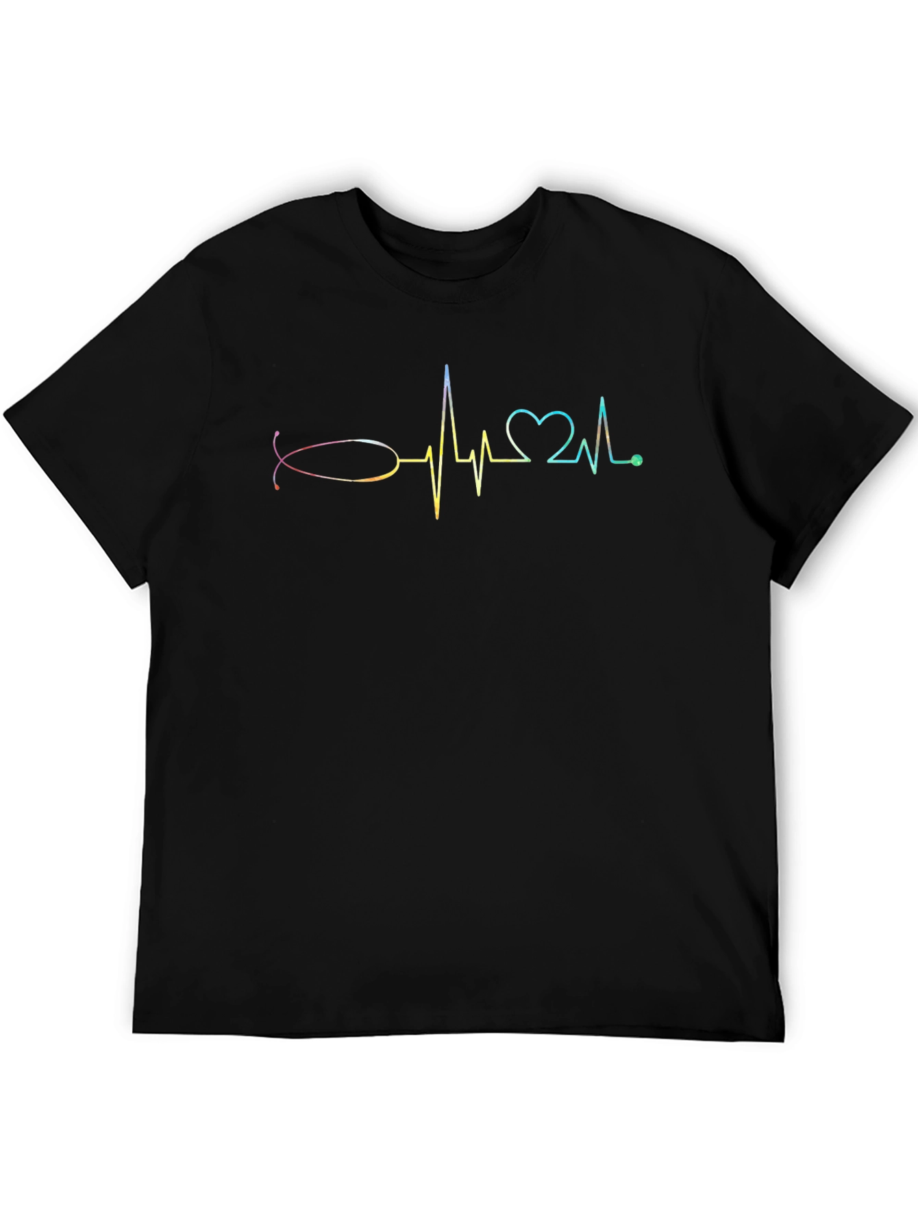 Heartbeat Christian Fish Symbol T-Shirt