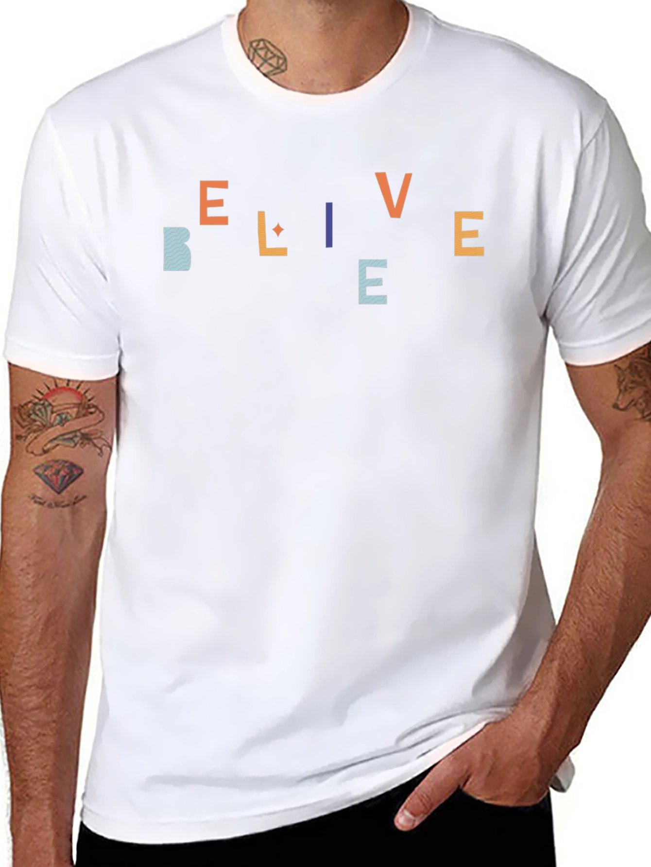 Believe Graphic Tee - Soft Cotton Blend T-Shirt